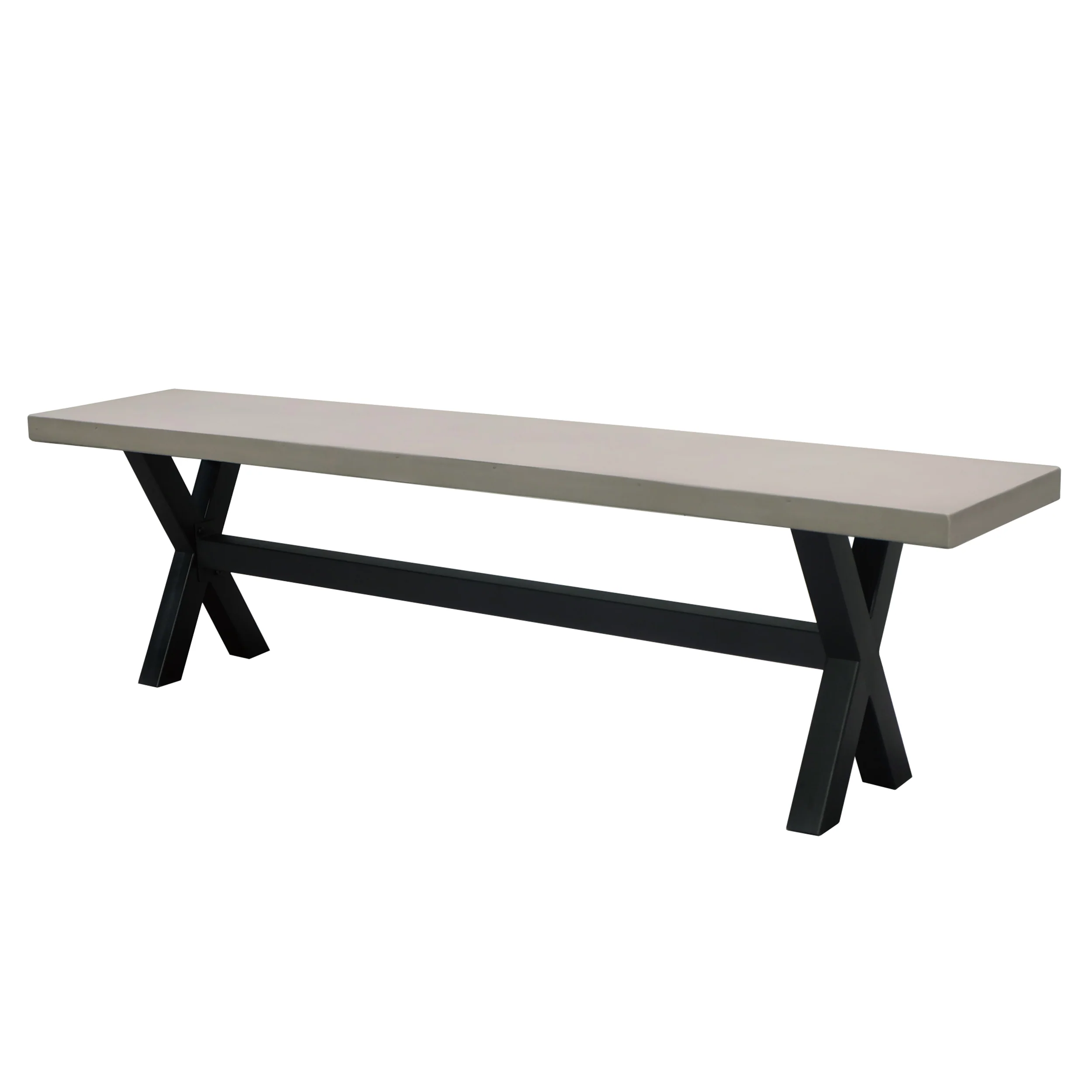 Malle Indoor Light Grey Finished MGO Dining Bench - furnishings