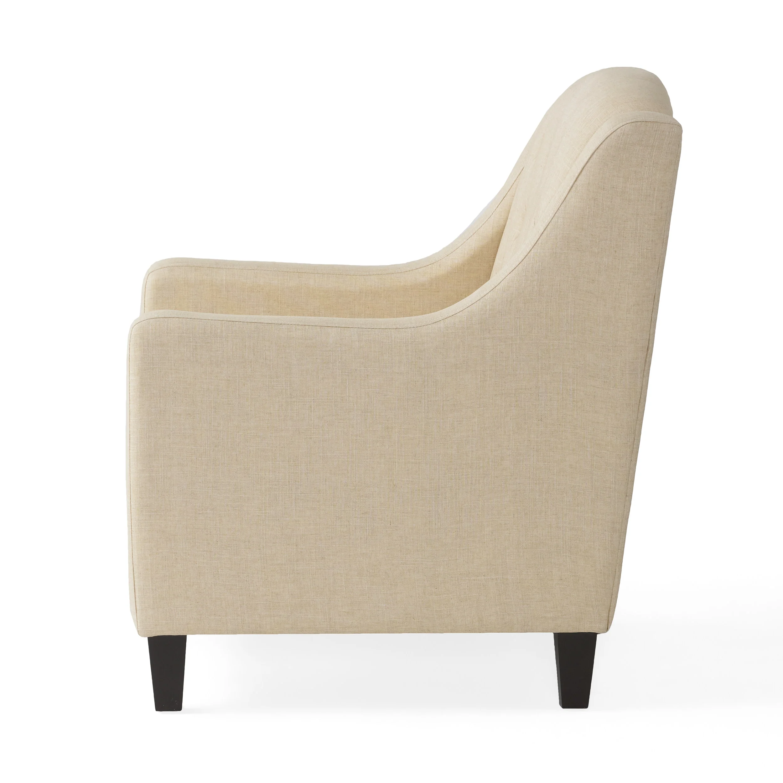 Empierre Beige Fabric Club Chair and Ottoman - furnishings