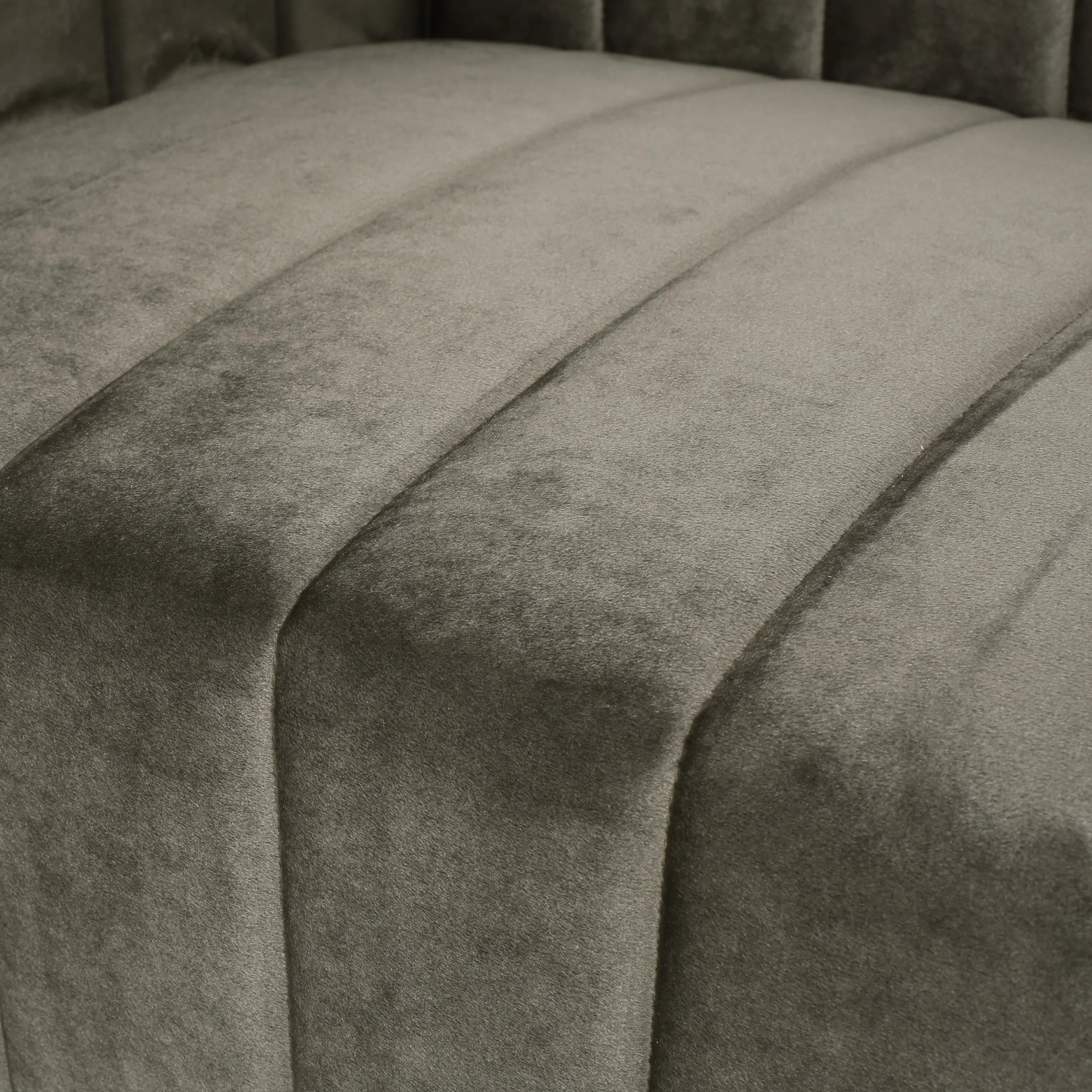 Masie Contemporary Channel Stitch Velvet Club Chair - furnishings