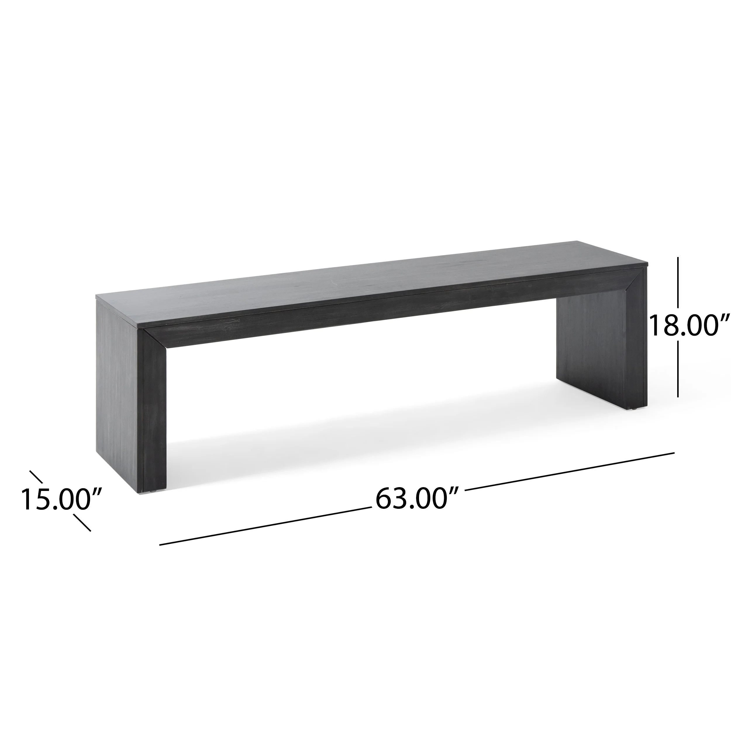Alveton Rustic Acacia Wood Dining Bench - furnishings