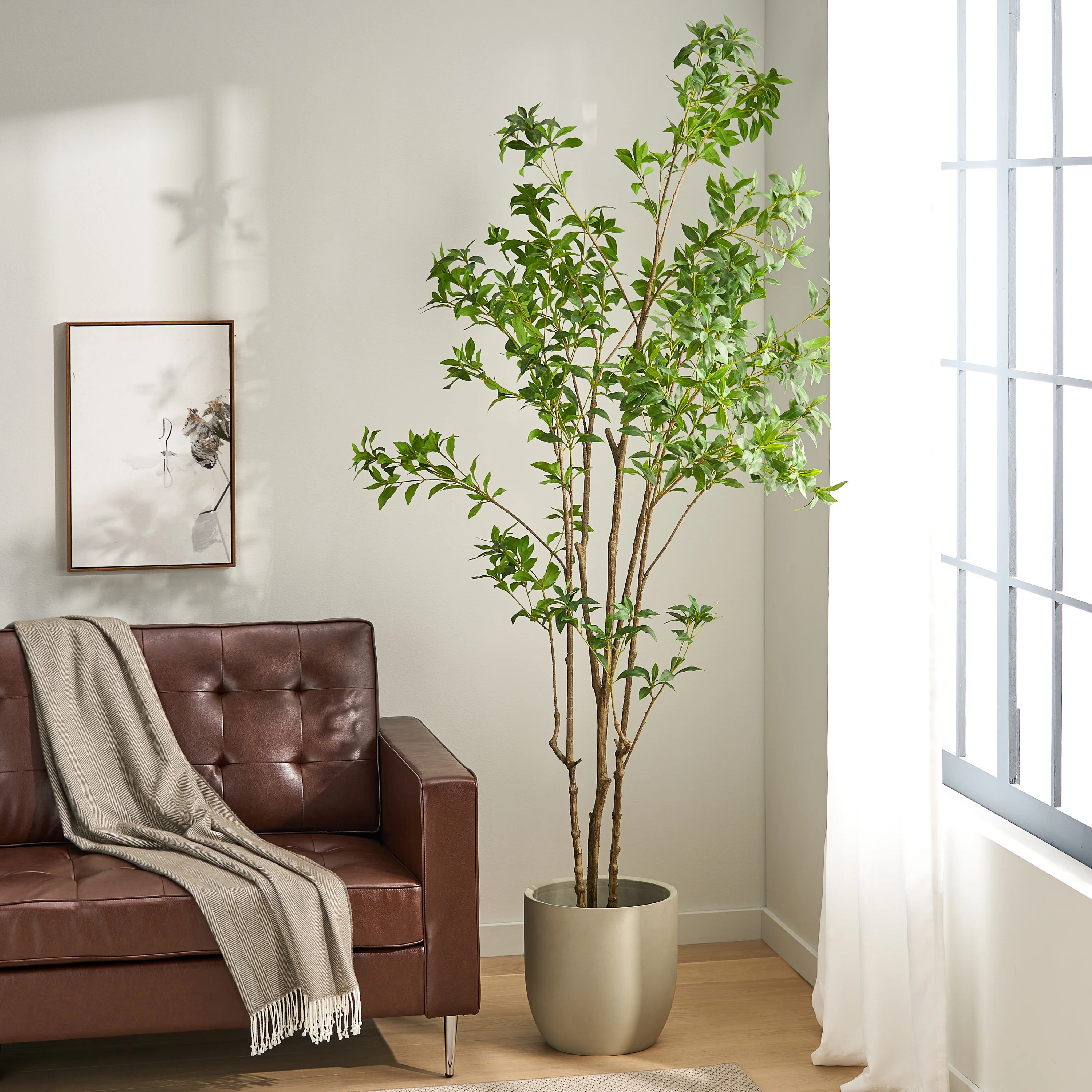Purling Artificial Pieris Tree - furnishings