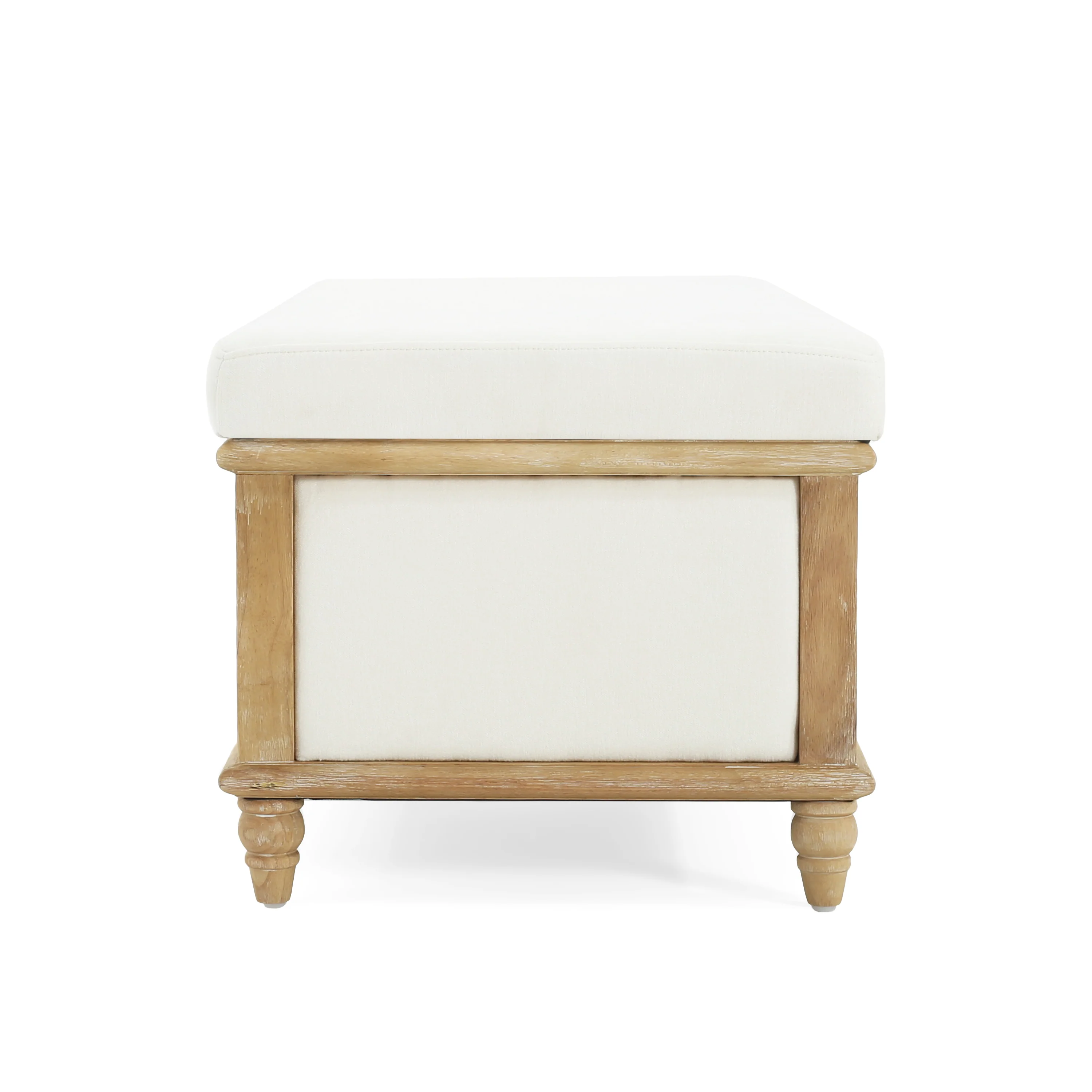 Osgood White Storage Ottoman - furnishings
