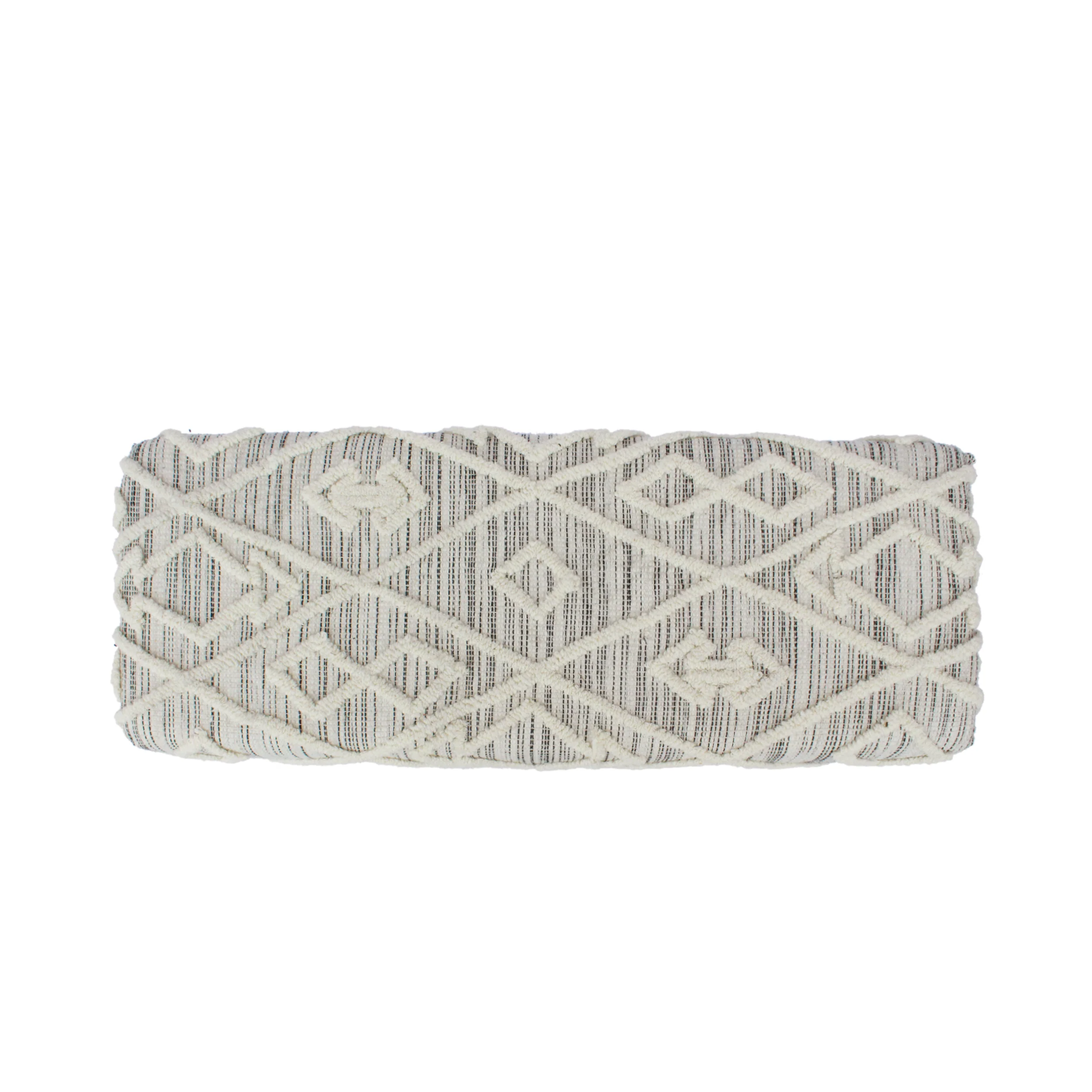 Carrera Handcrafted Boho Rectangular Wool & Fabric Bench - furnishings