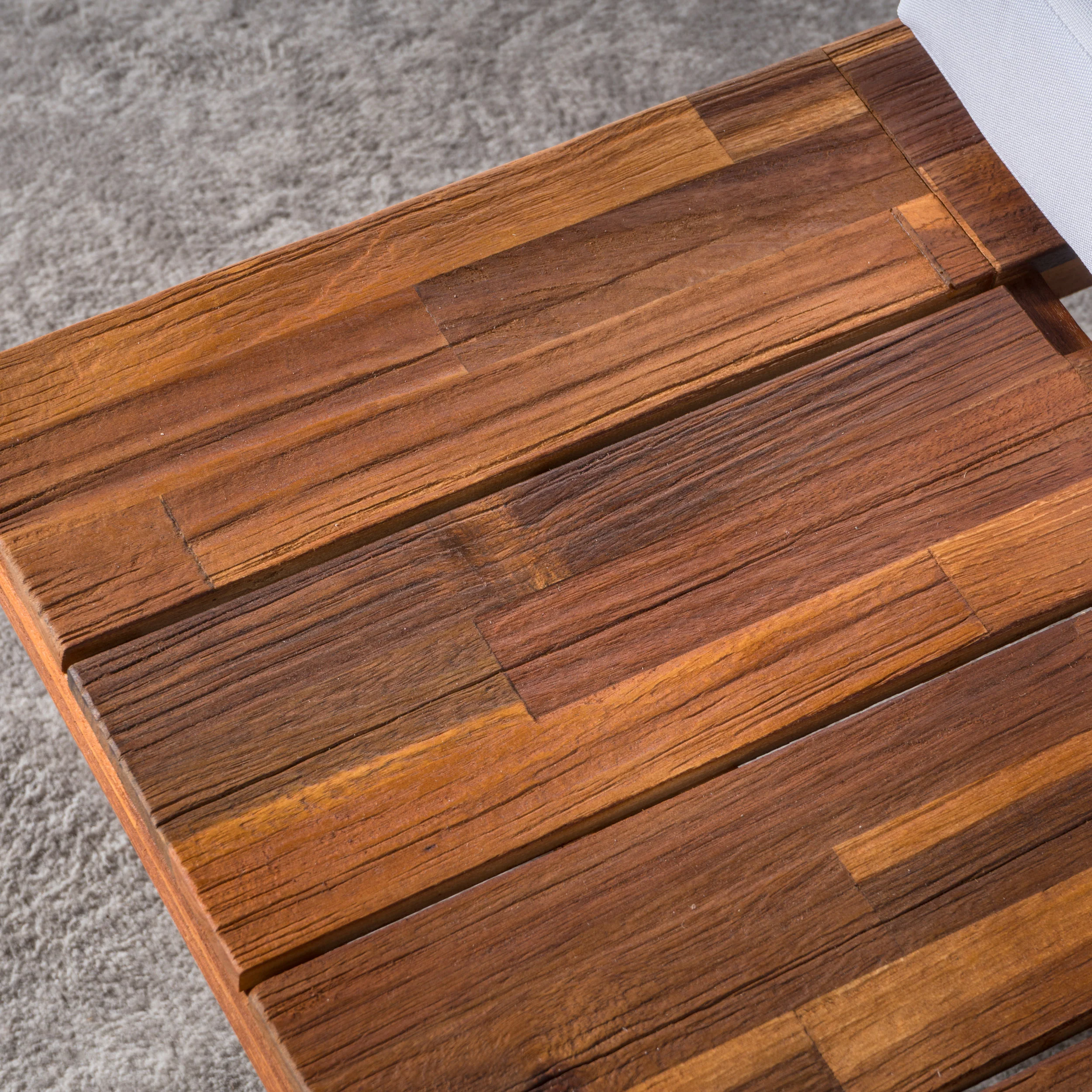 Emmory Indoor Minimalist Wood Right Sided Settee - furnishings