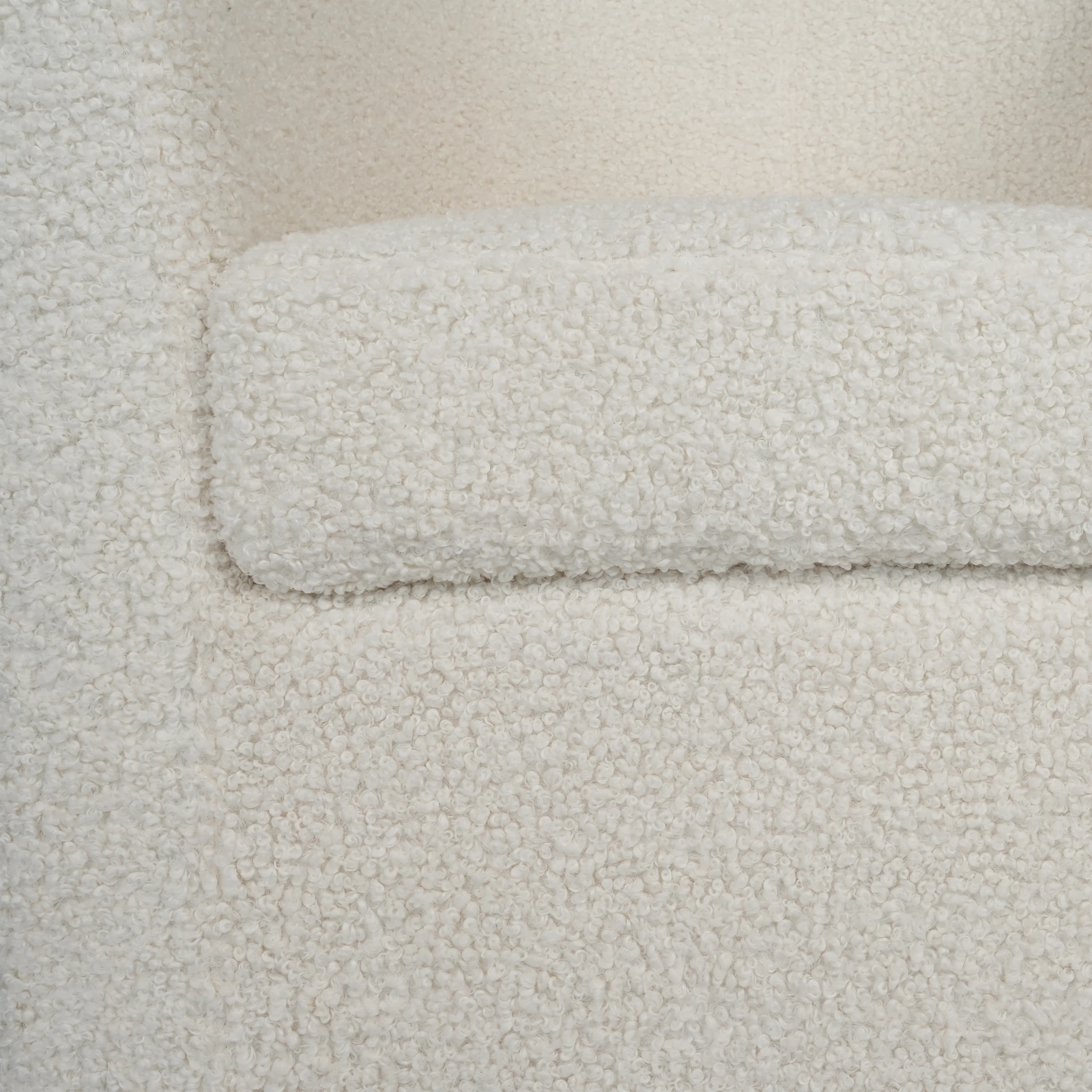 Daisy Boucle Swivel Club Chair, White - furnishings