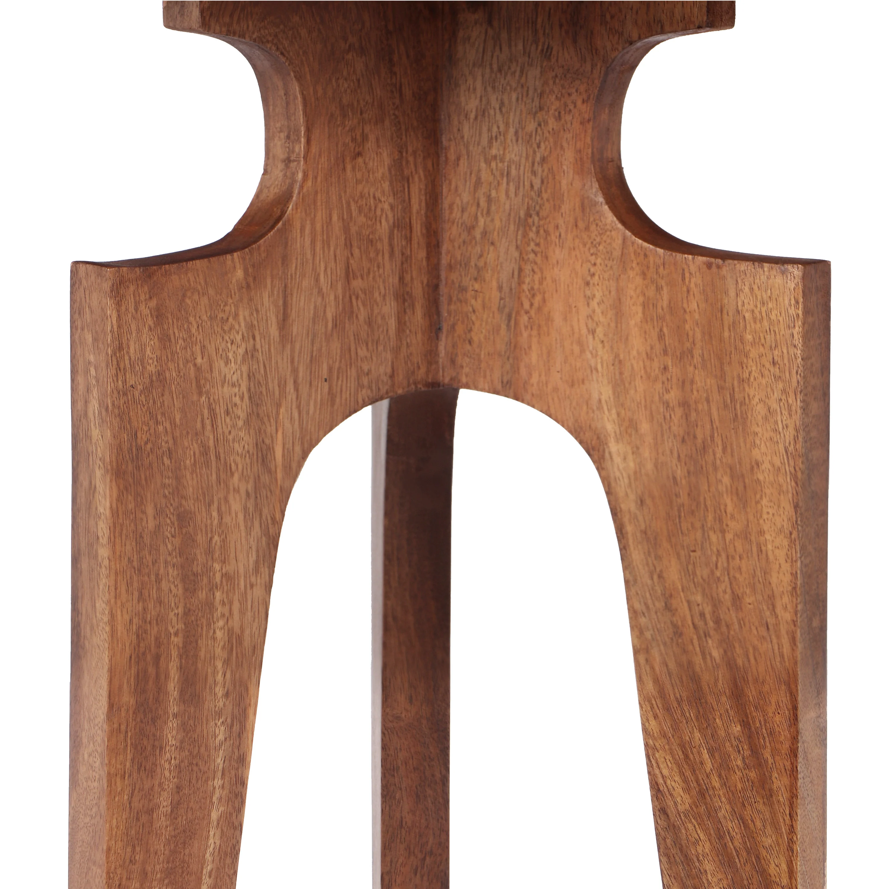 Tangelo Retro Round Mango Wood End Table - furnishings