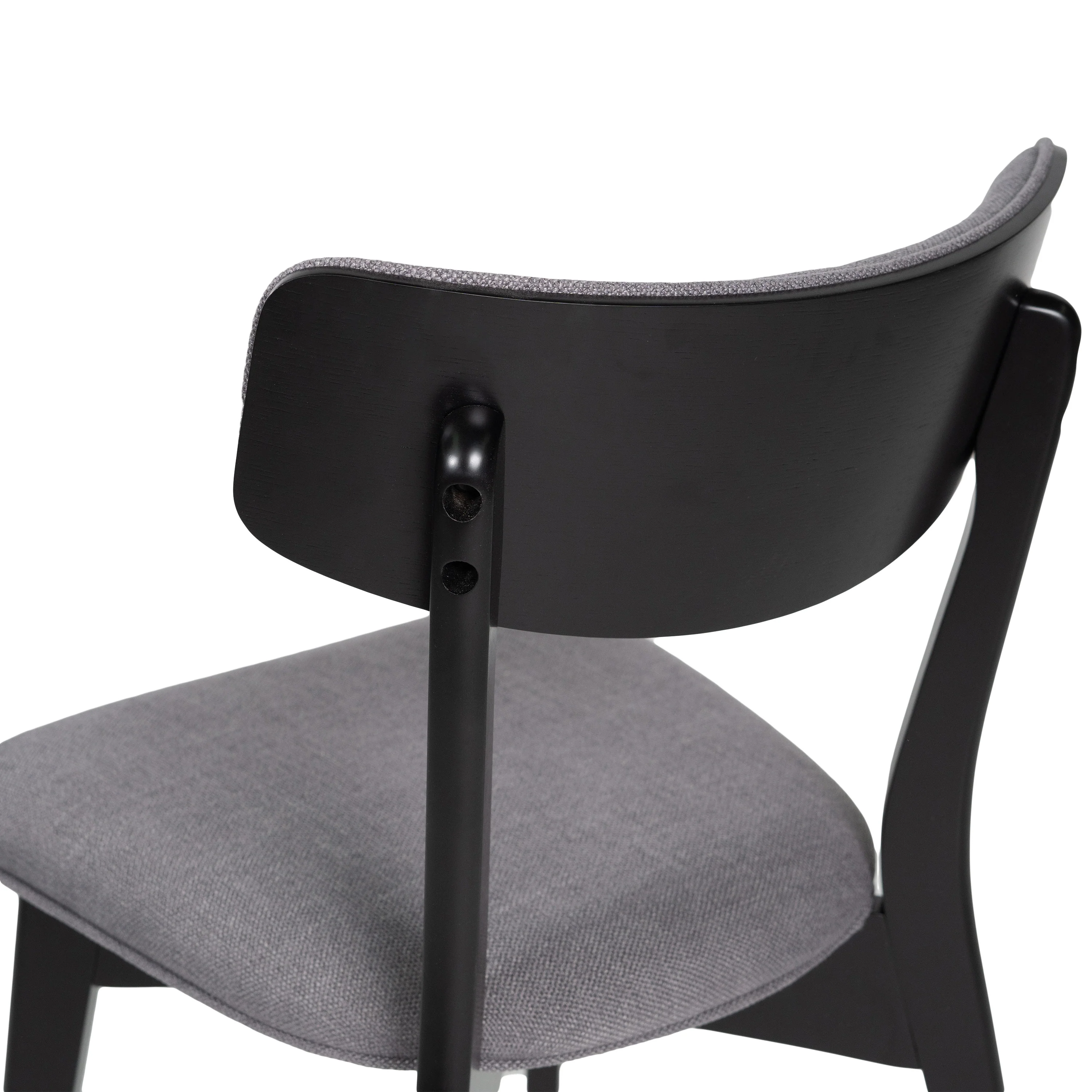 Crystal Mid Century Modern Fabric Upholstered Dining Chairs, Set of 2 - furnishings