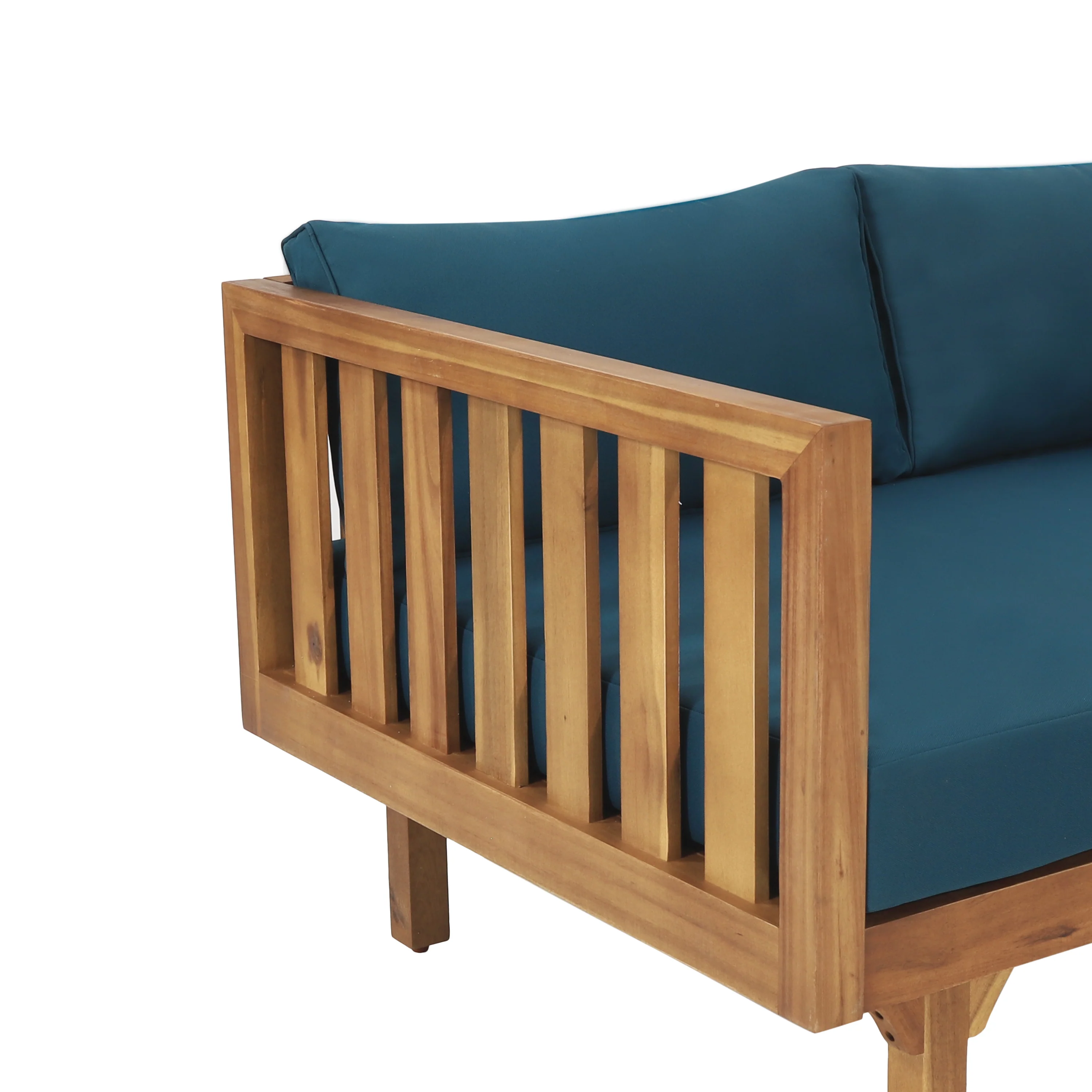 Bordeaux Outdoor 3 Seater Acacia Wood Daybed - furnishings