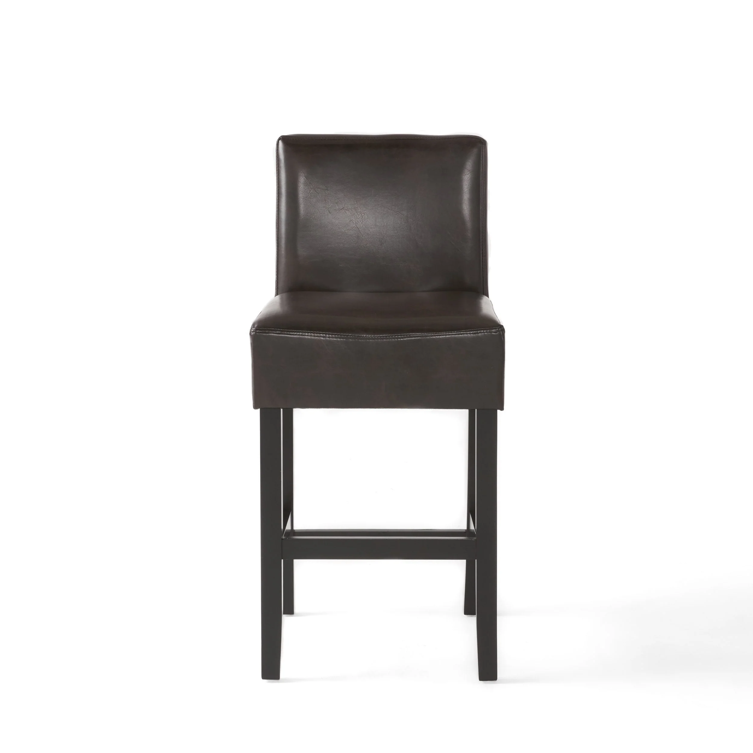 Peterborough Modern 26-Inch Leather Counter Stool (Set of 2) - furnishings