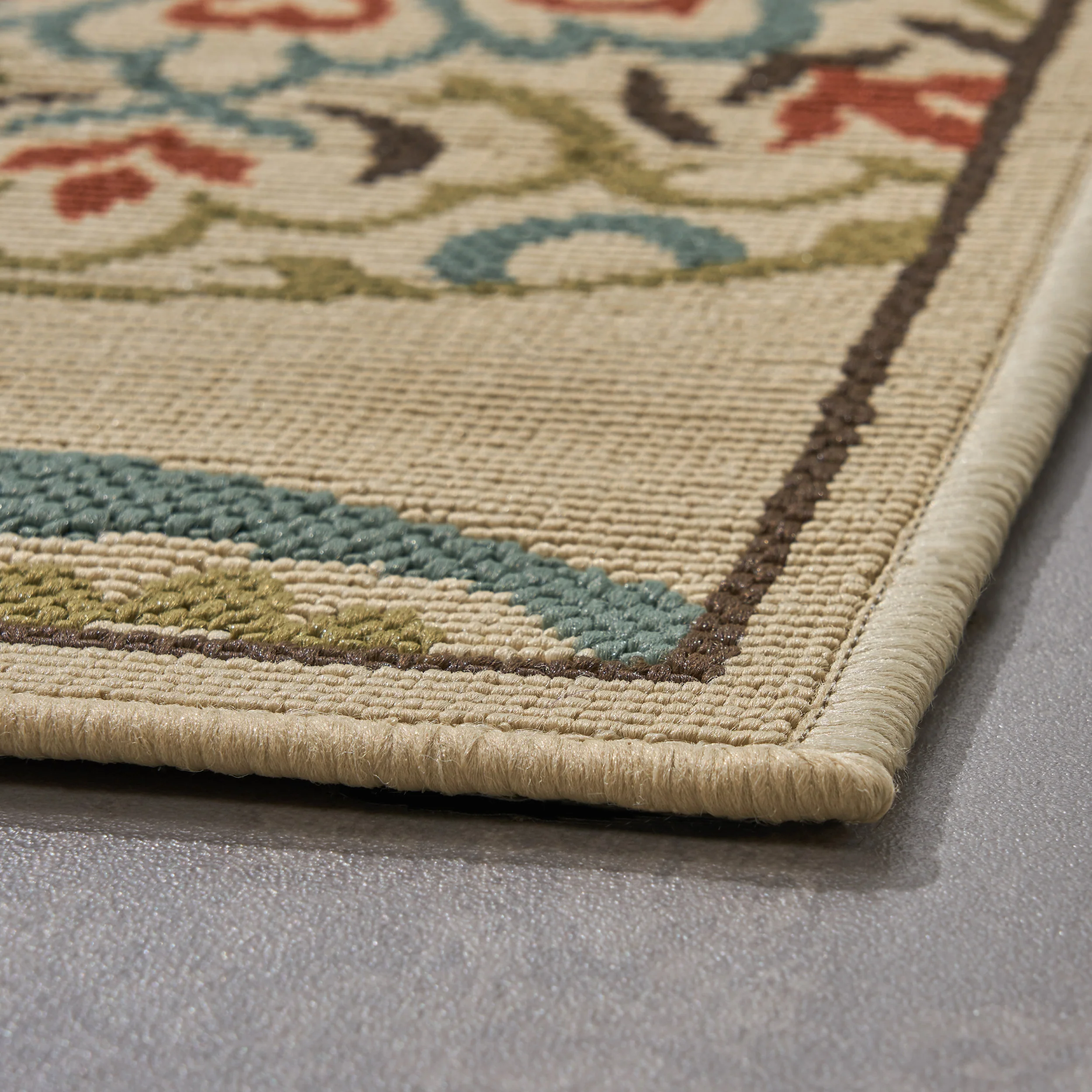 Harding Outdoor Medallion Area Rug - furnishings
