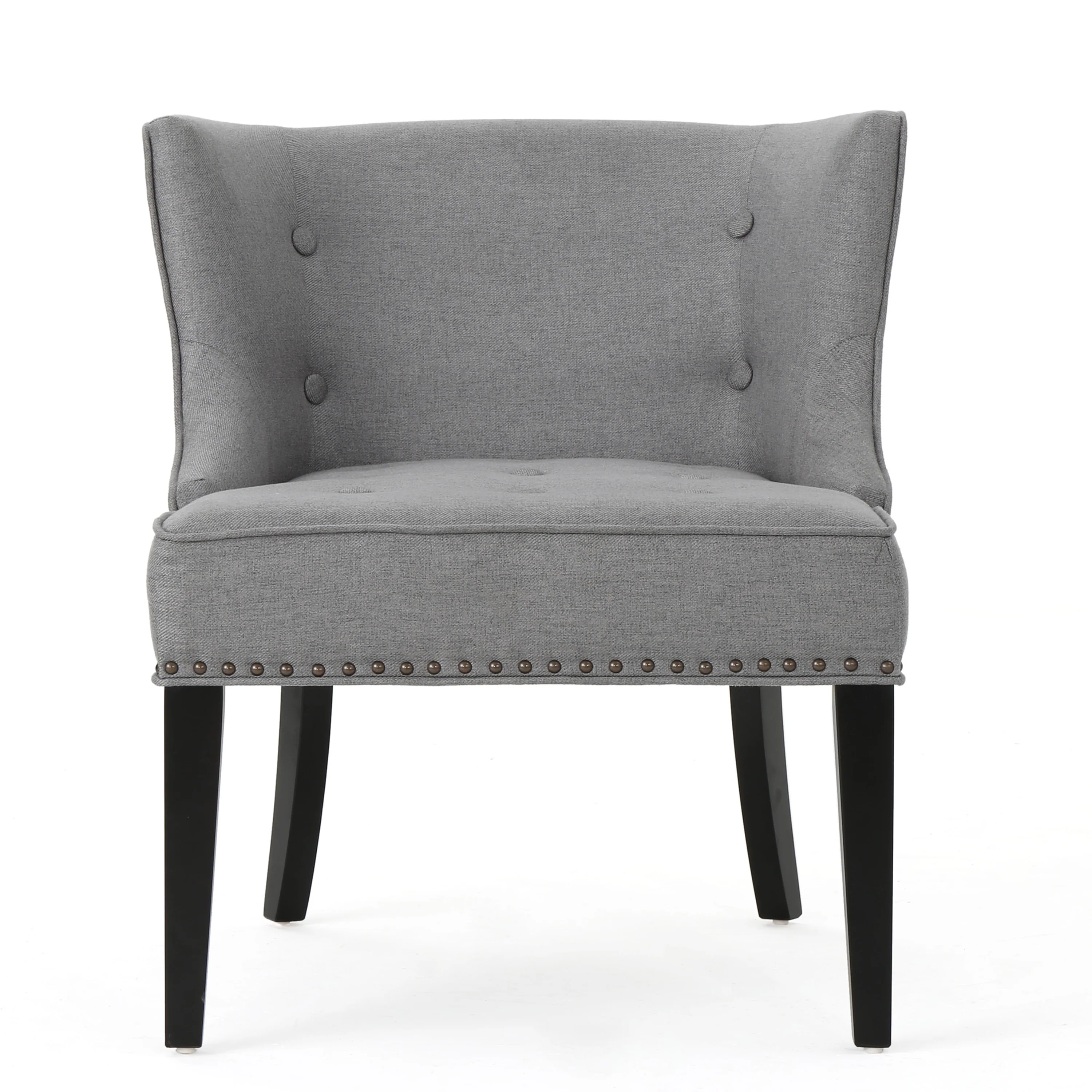Adelina Contemporary Upholstered Accent Chair with Nailhead Trim - furnishings