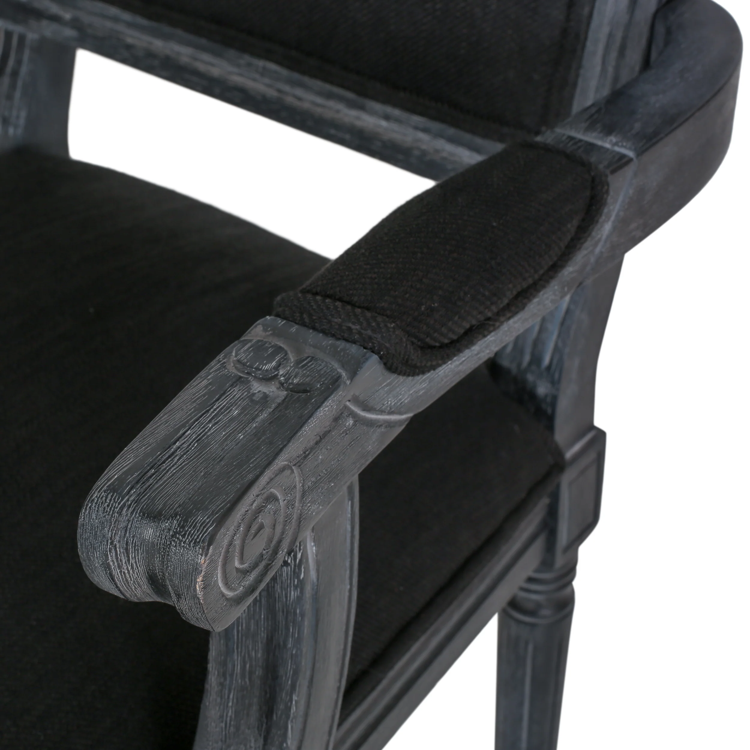 Regan French Country Fabric Upholstered Wood Expandable 7 Piece Dining Set - furnishings