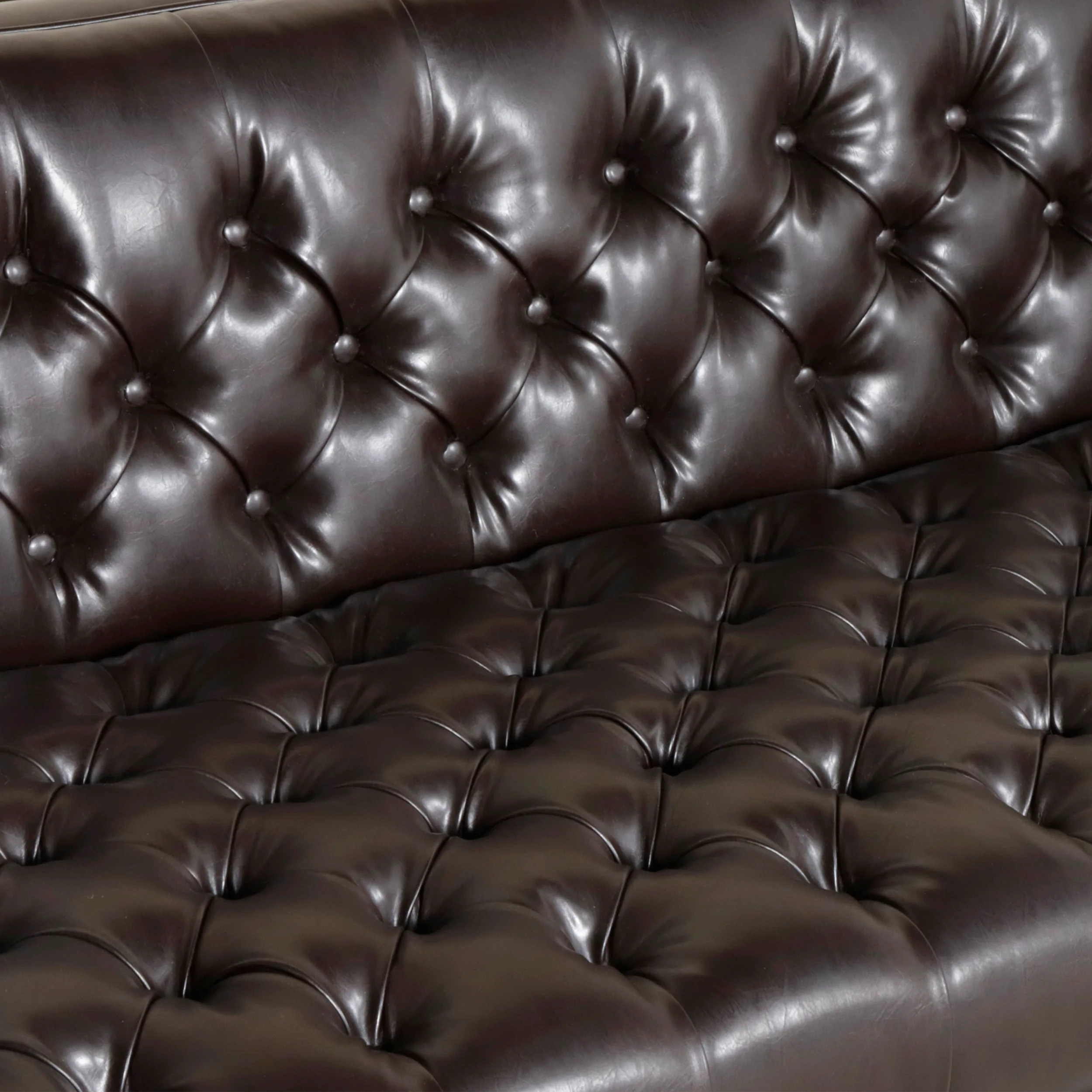 Harnoor Contemporary Tufted 3 Seater Sofa - furnishings