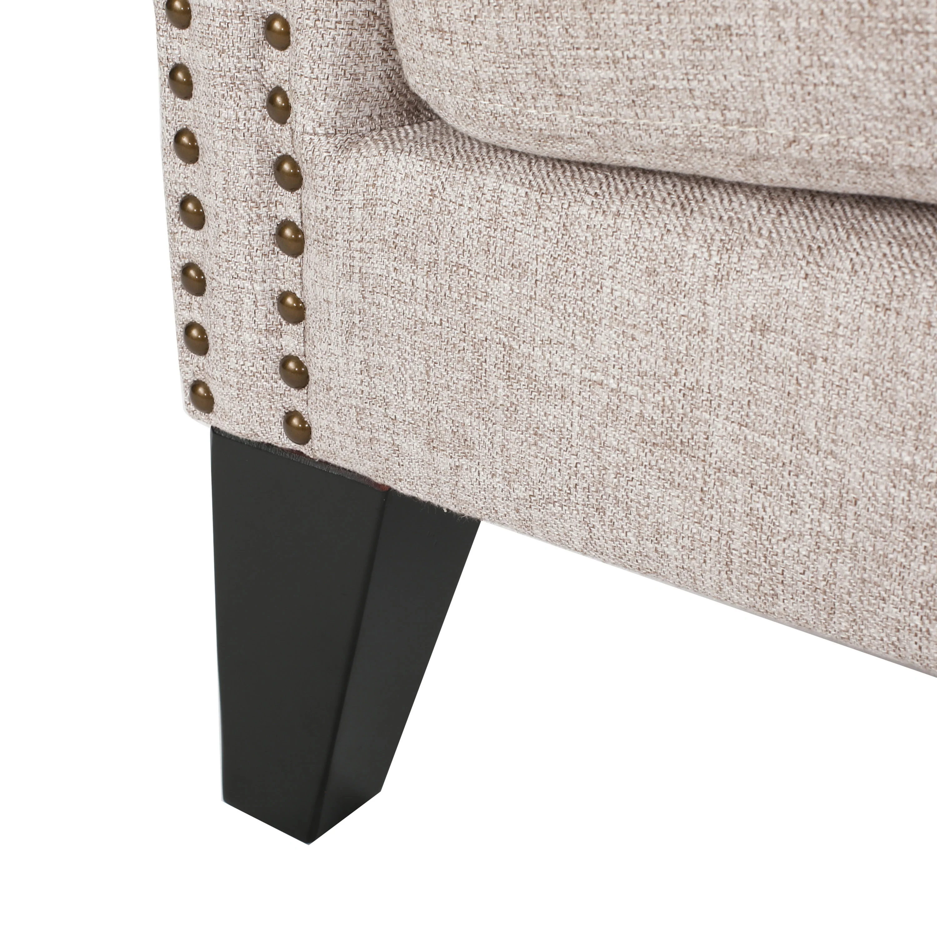 Lainie Traditional Tufted Winged Fabric Accent Chair - furnishings