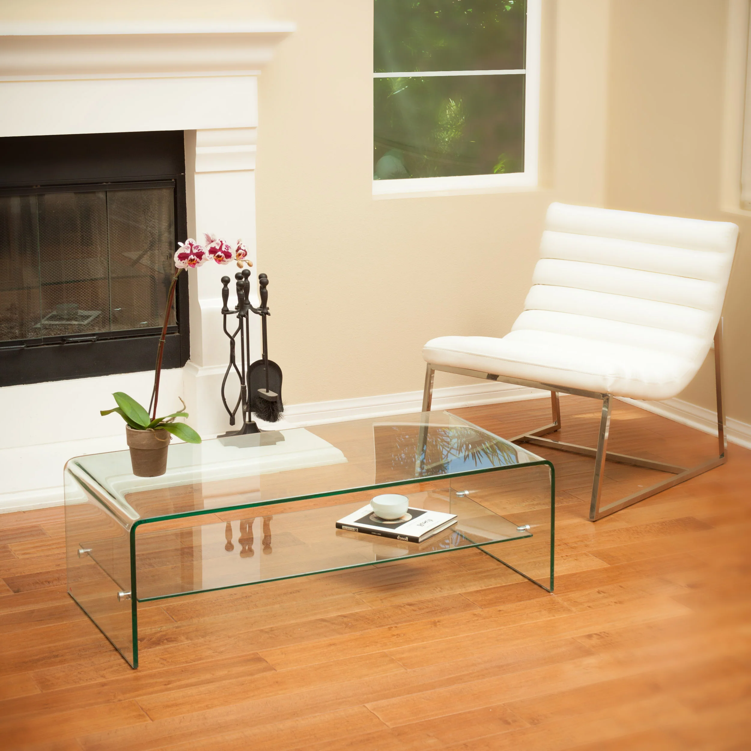 Charlize Glass Coffee Table - furnishings