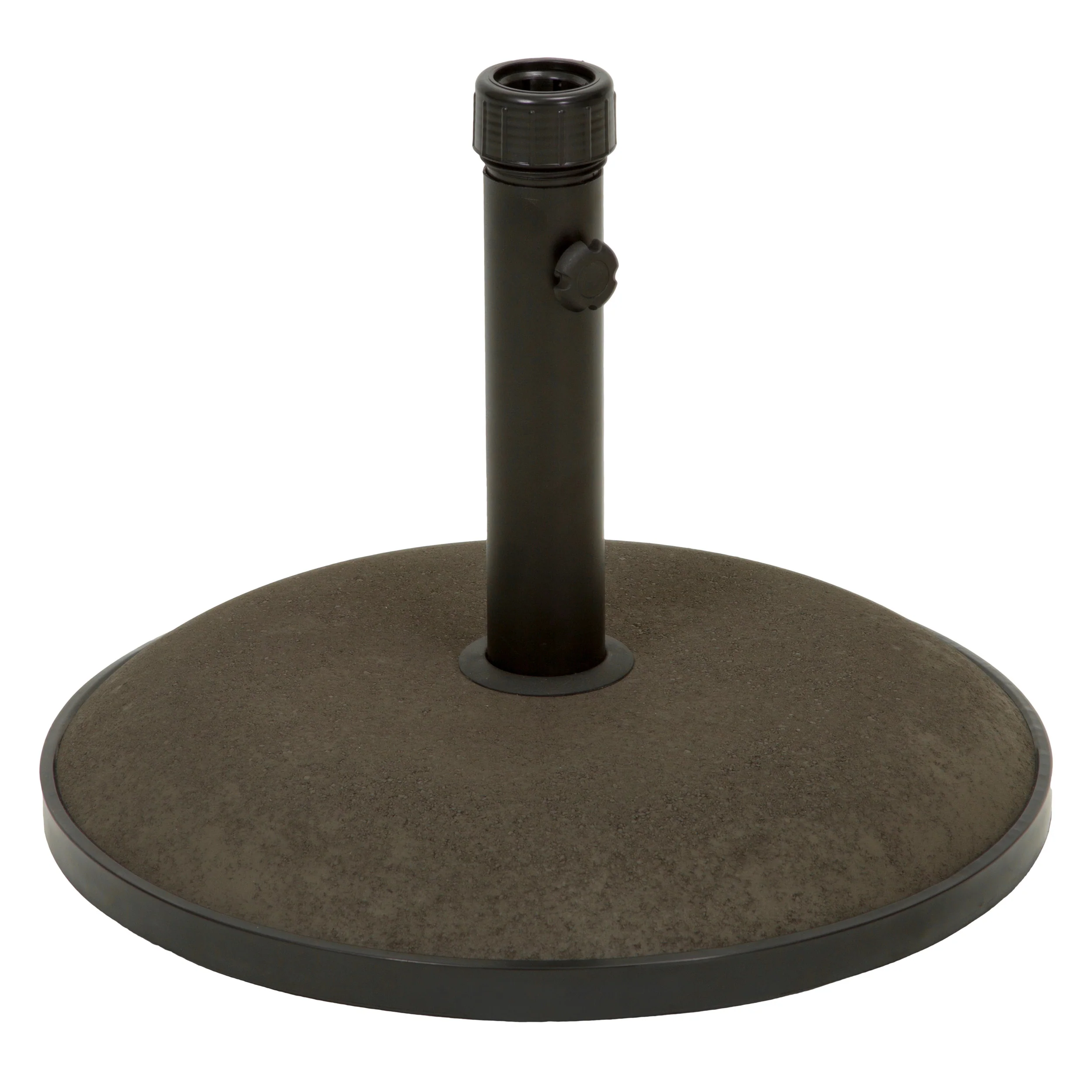 Gretna Outdoor 55 lbs Circular Concrete Umbrella Base - furnishings