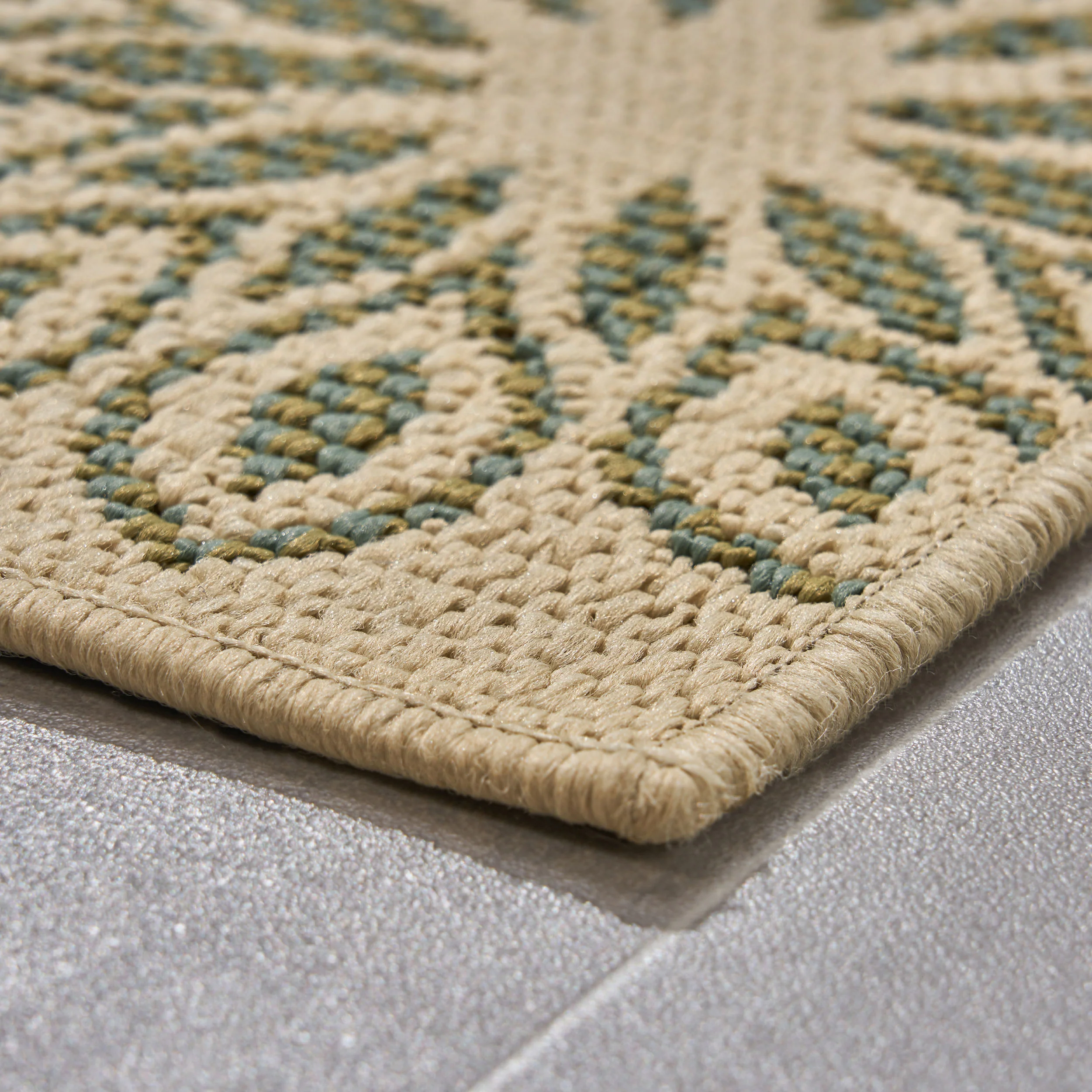 Estelle Outdoor Medallion Area Rug - furnishings