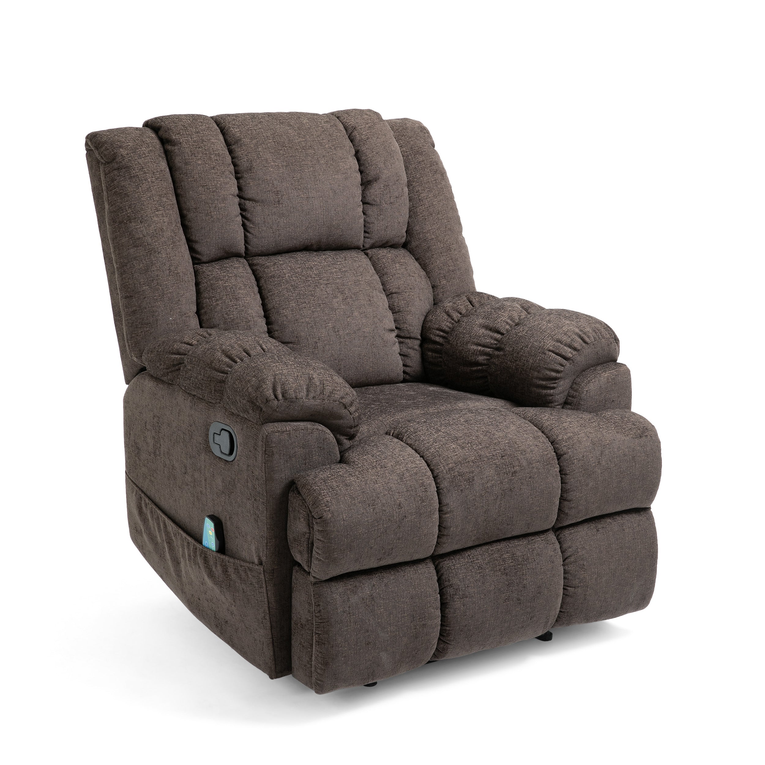 Siloam Contemporary Pillow Tufted Massage Recliner - furnishings