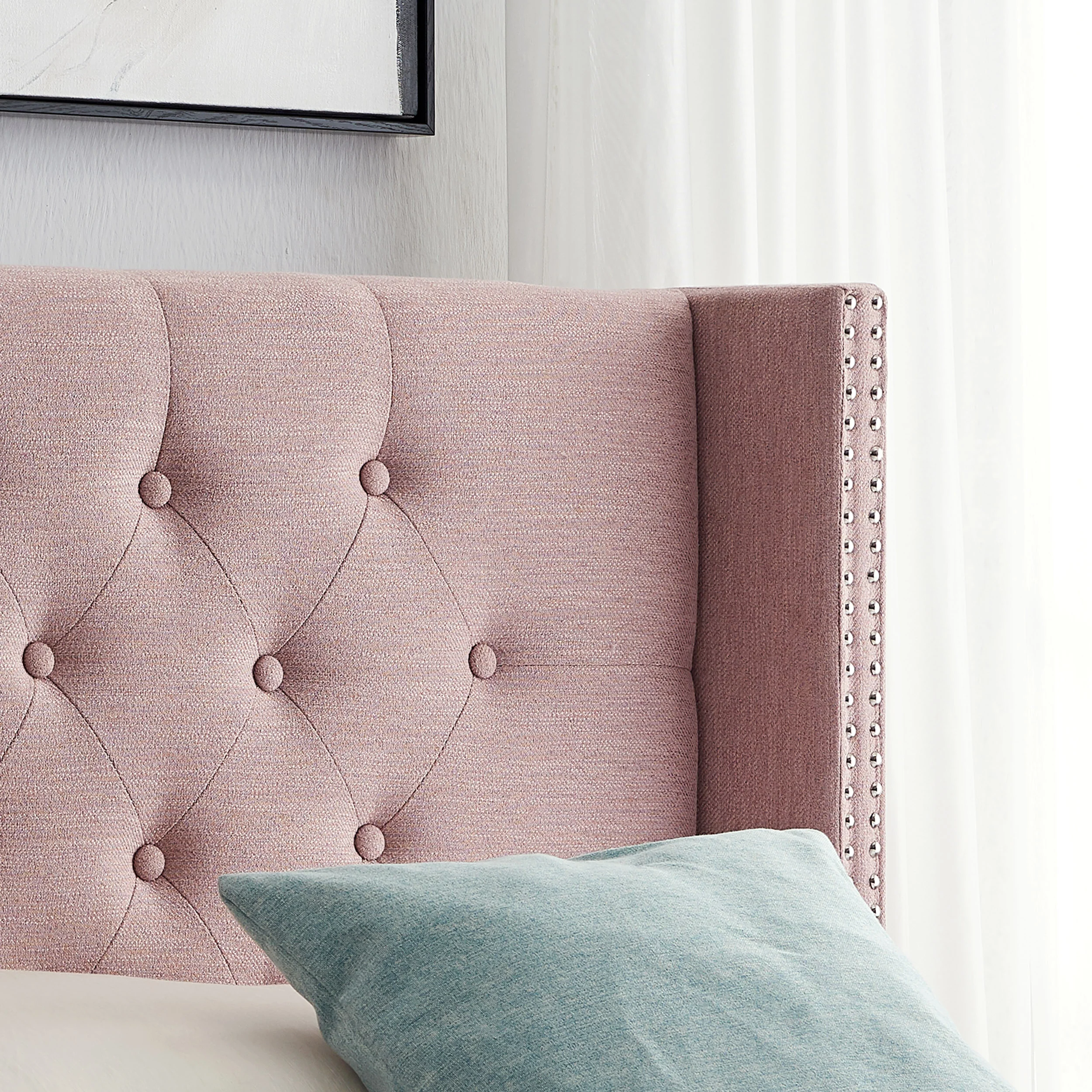 Ray Contemporary Upholstered Twin Headboard - furnishings