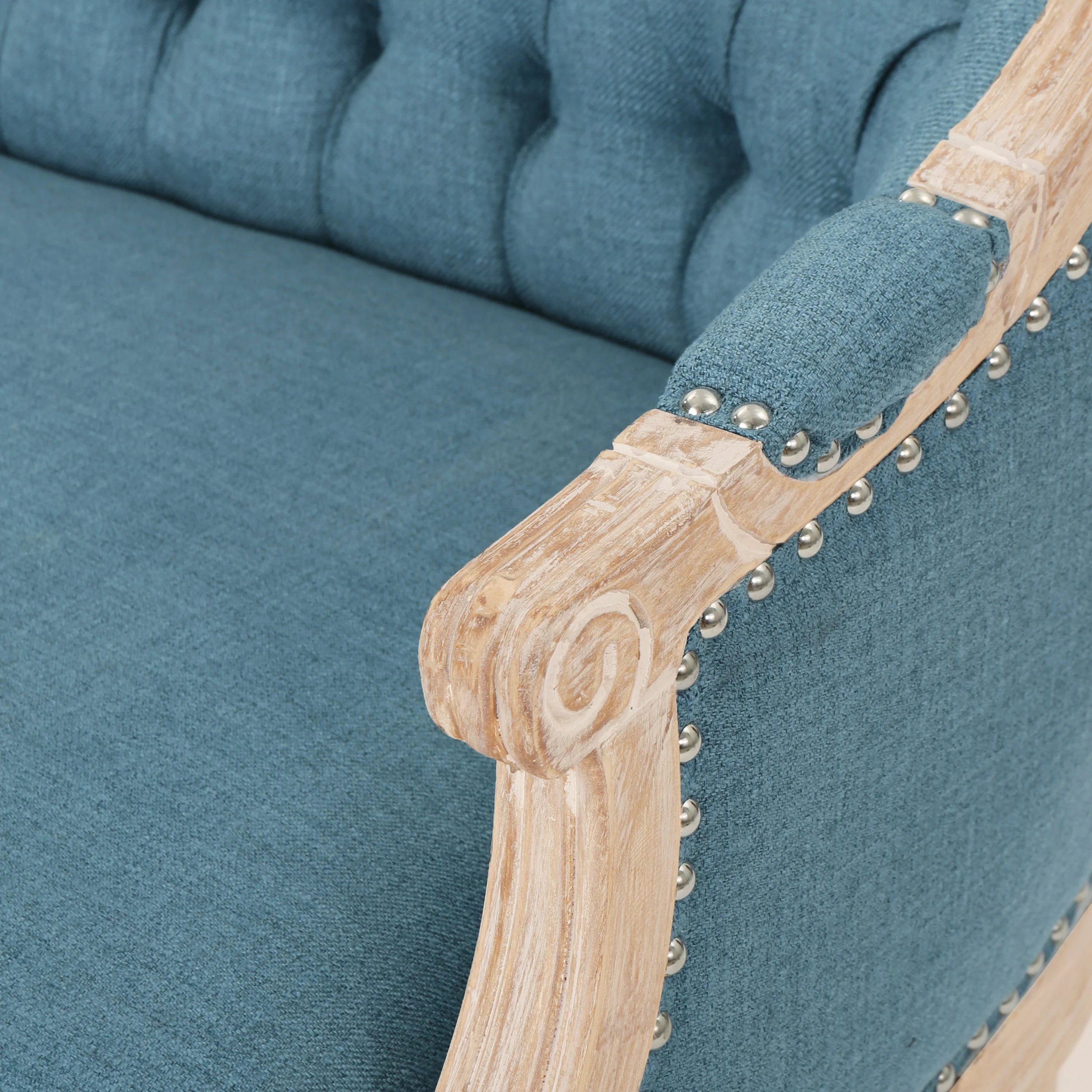 Megan Traditional Tufted Upholstered Loveseat - furnishings