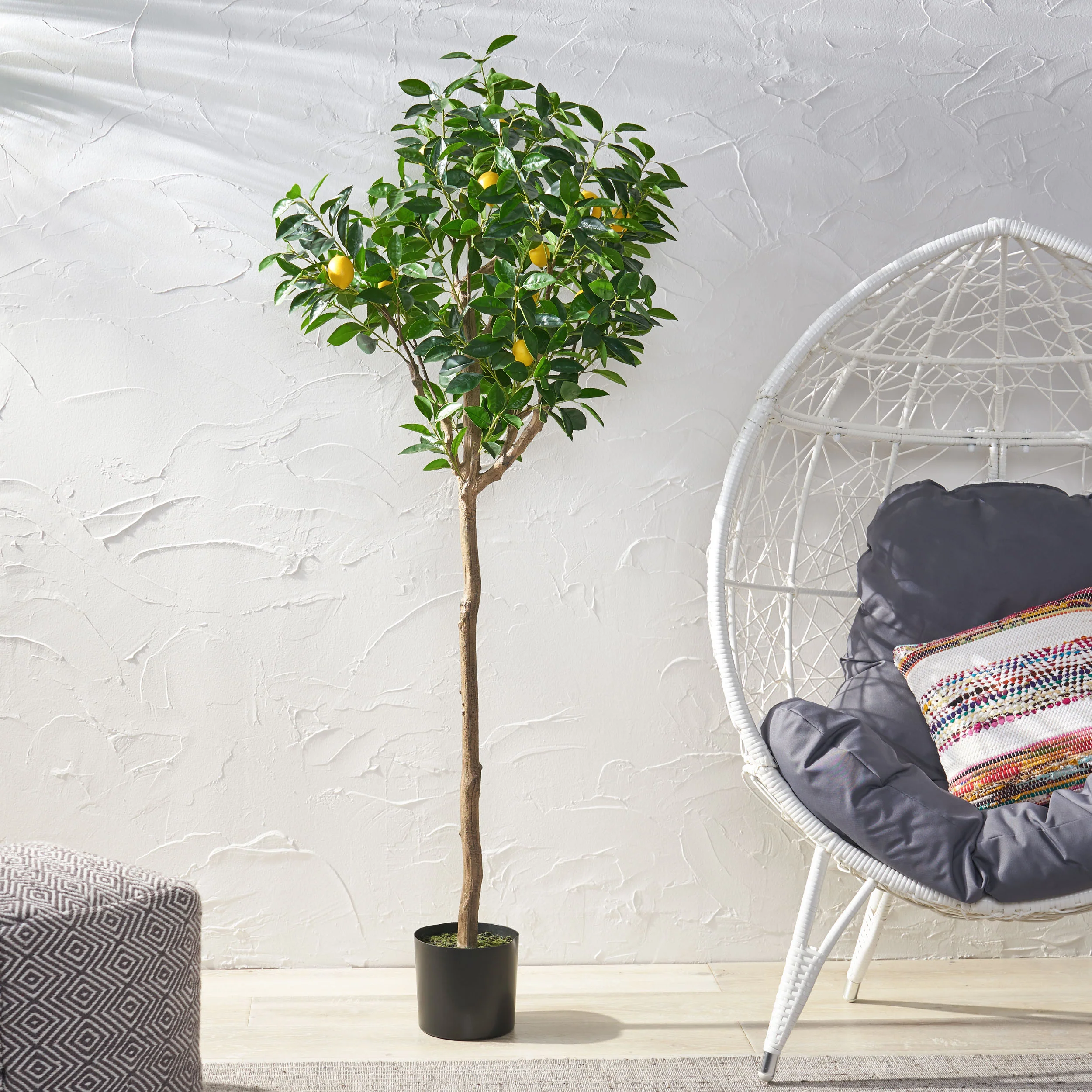 Rattler Artificial Lemon Tree - furnishings