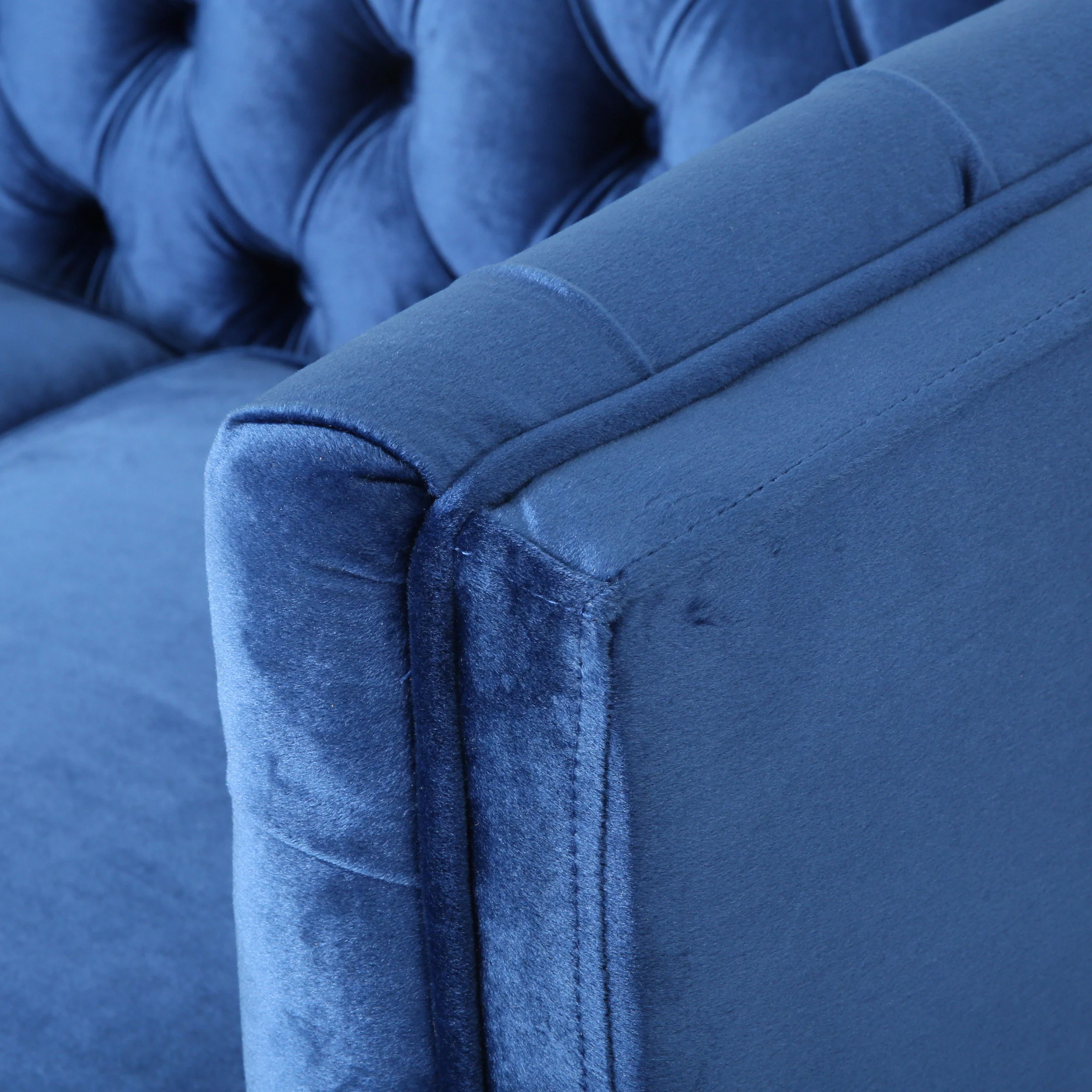 Henton Contemporary Upholstered Tufted Loveseat - furnishings