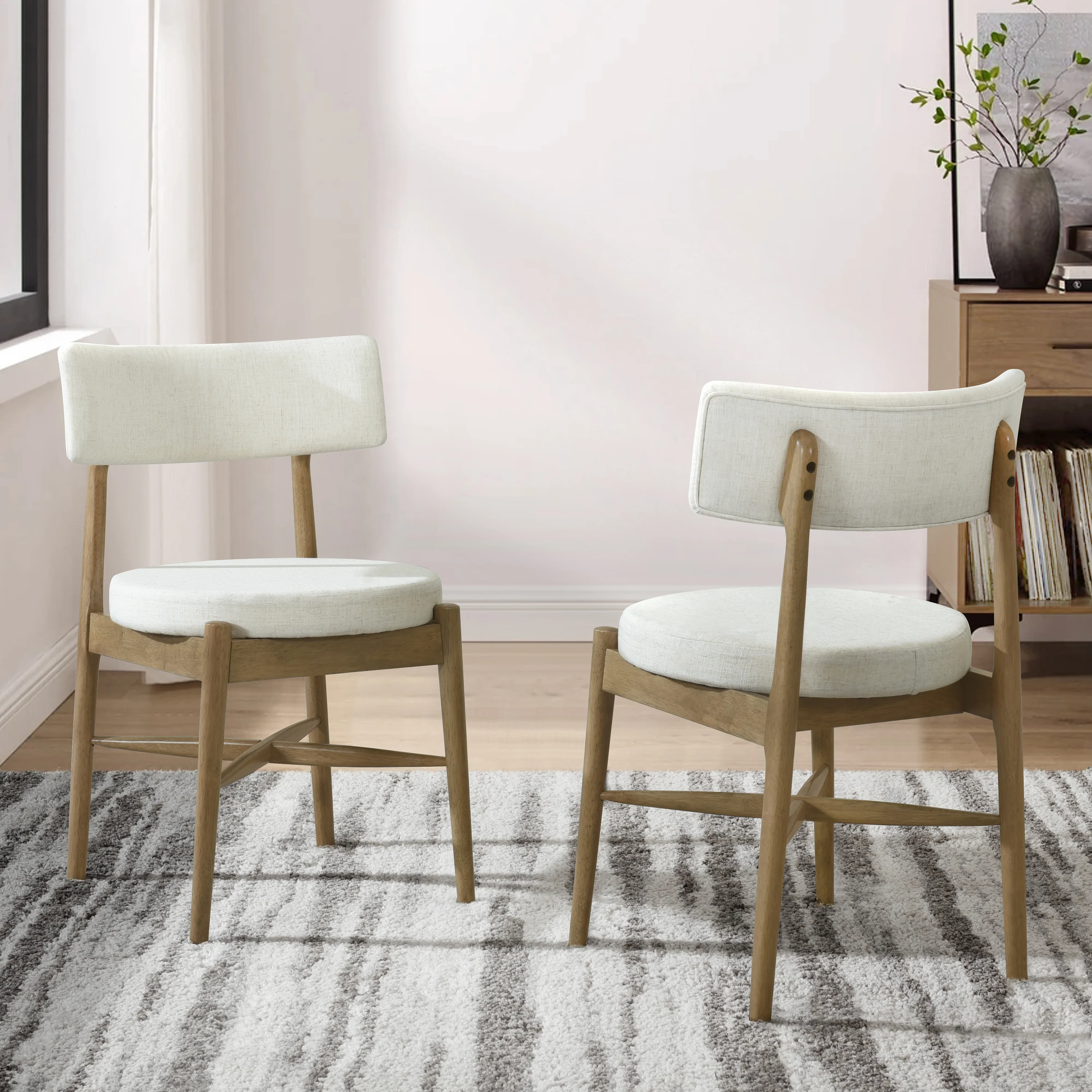 Celestee Modern Upholstered Dining Chairs, Set of 2 - furnishings