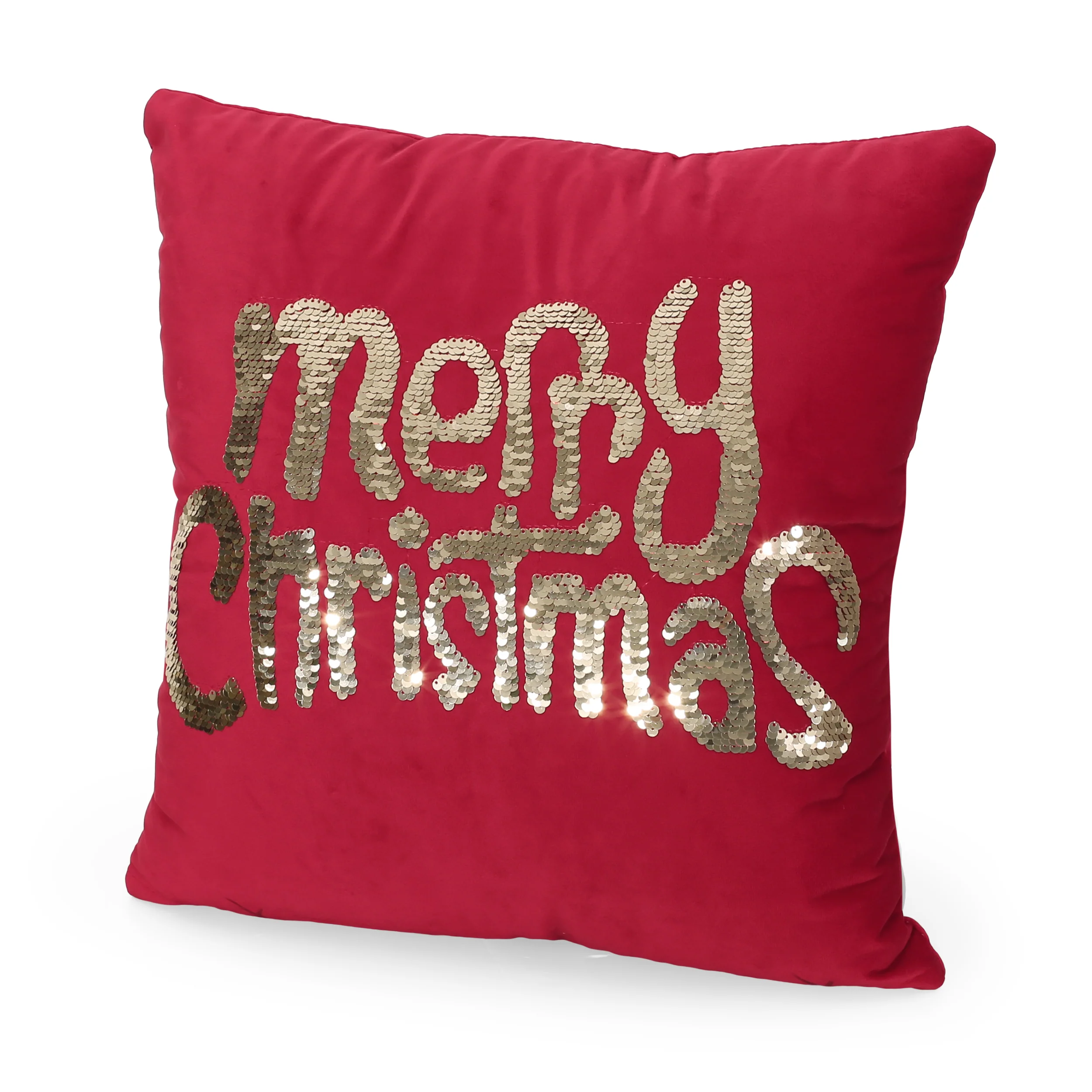 Bolivar Glam Velvet Christmas Throw Pillow Cover - furnishings