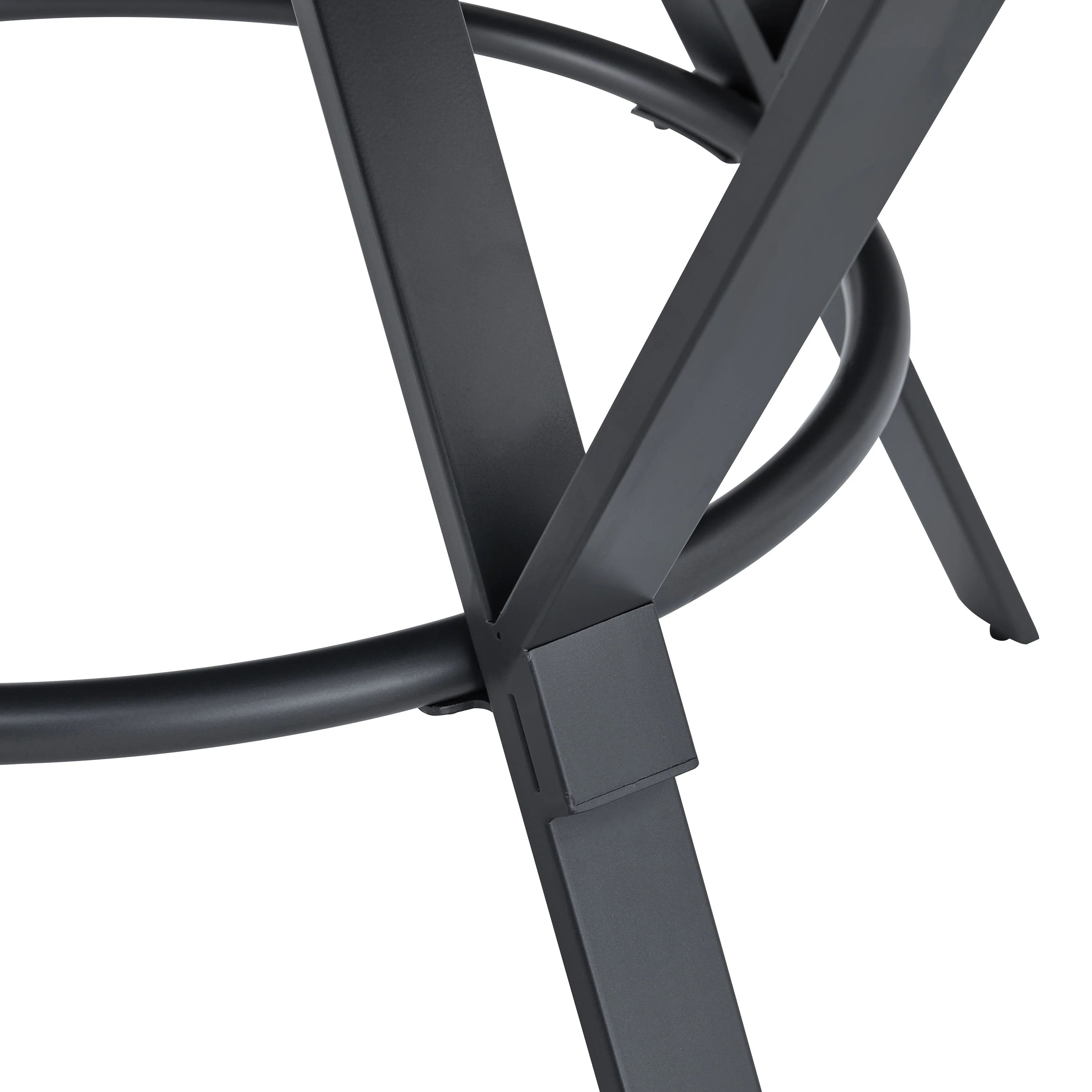 Zestia Modern Round Wood Dining Table, Light Birch + Black - furnishings
