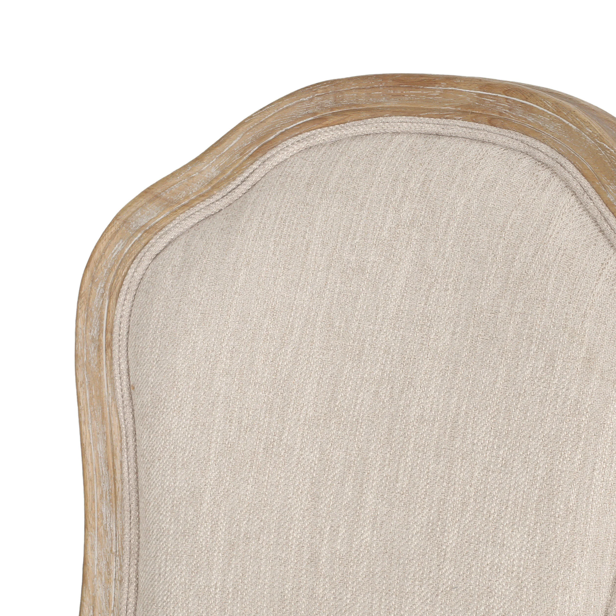 Oakes French Country Upholstered Swivel Office Chair - furnishings