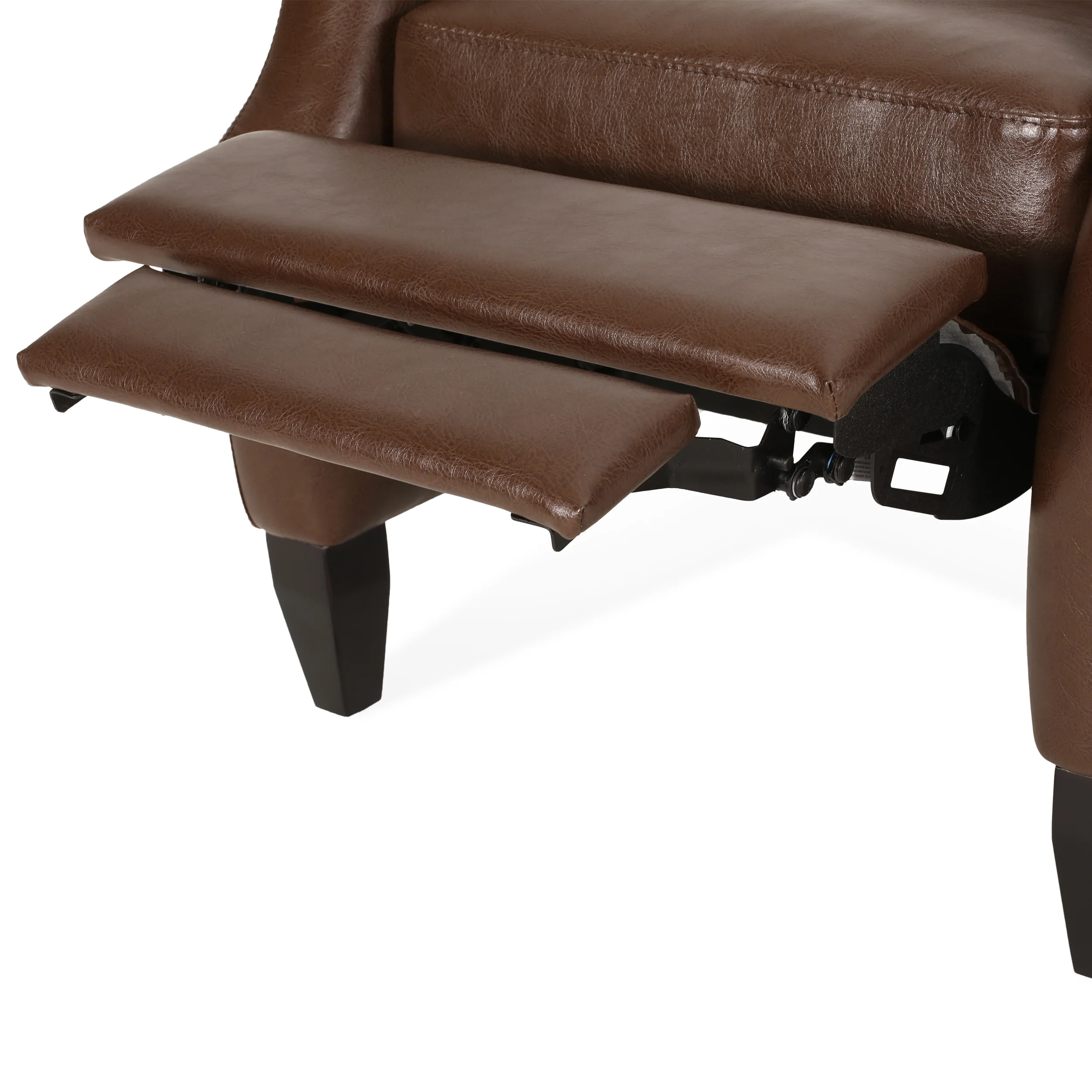 Loubar Contemporary Faux Leather Tufted Pushback Recliner - furnishings