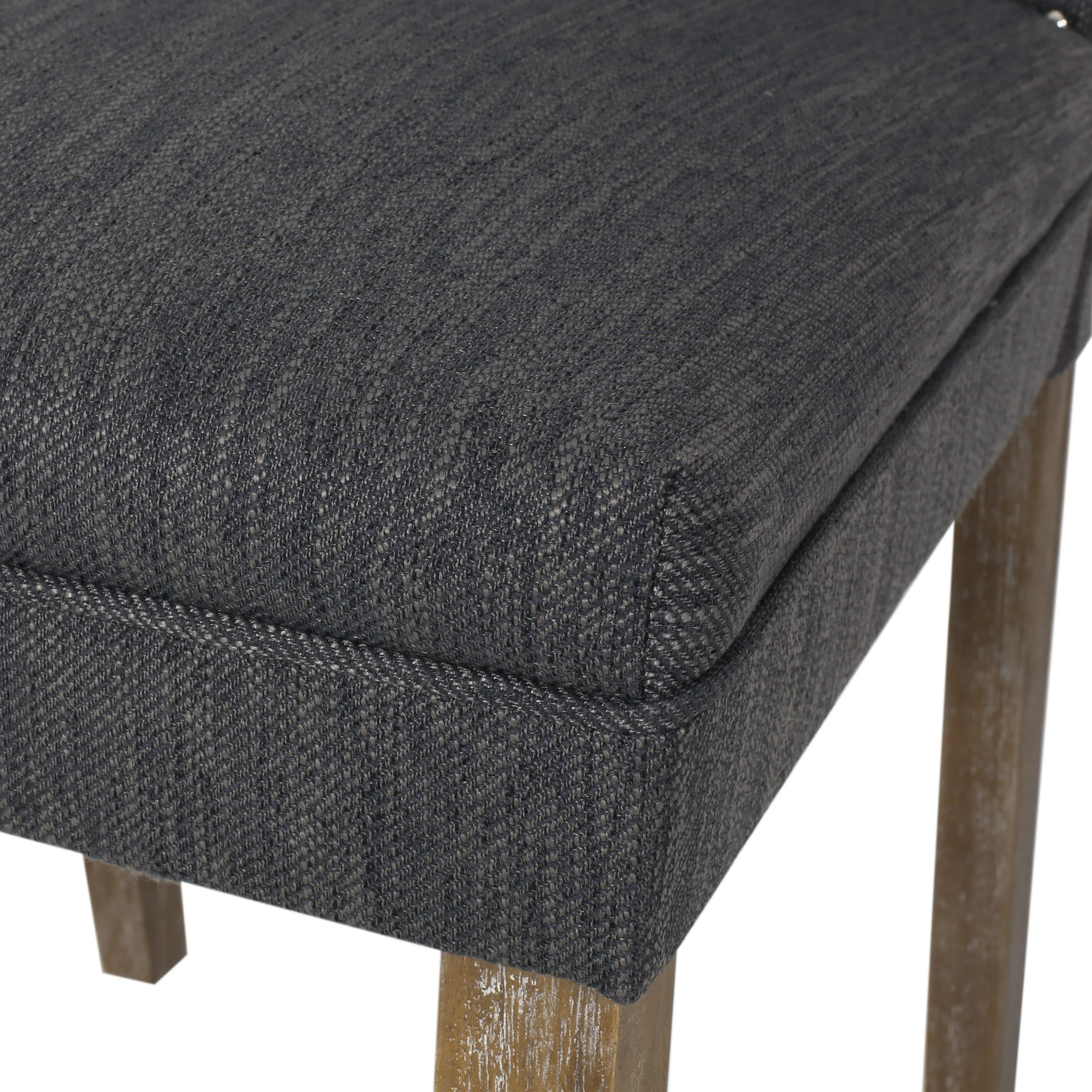 Geromin Contemporary Fabric Dining Chairs with Nailhead Trim, Set of 6 - furnishings