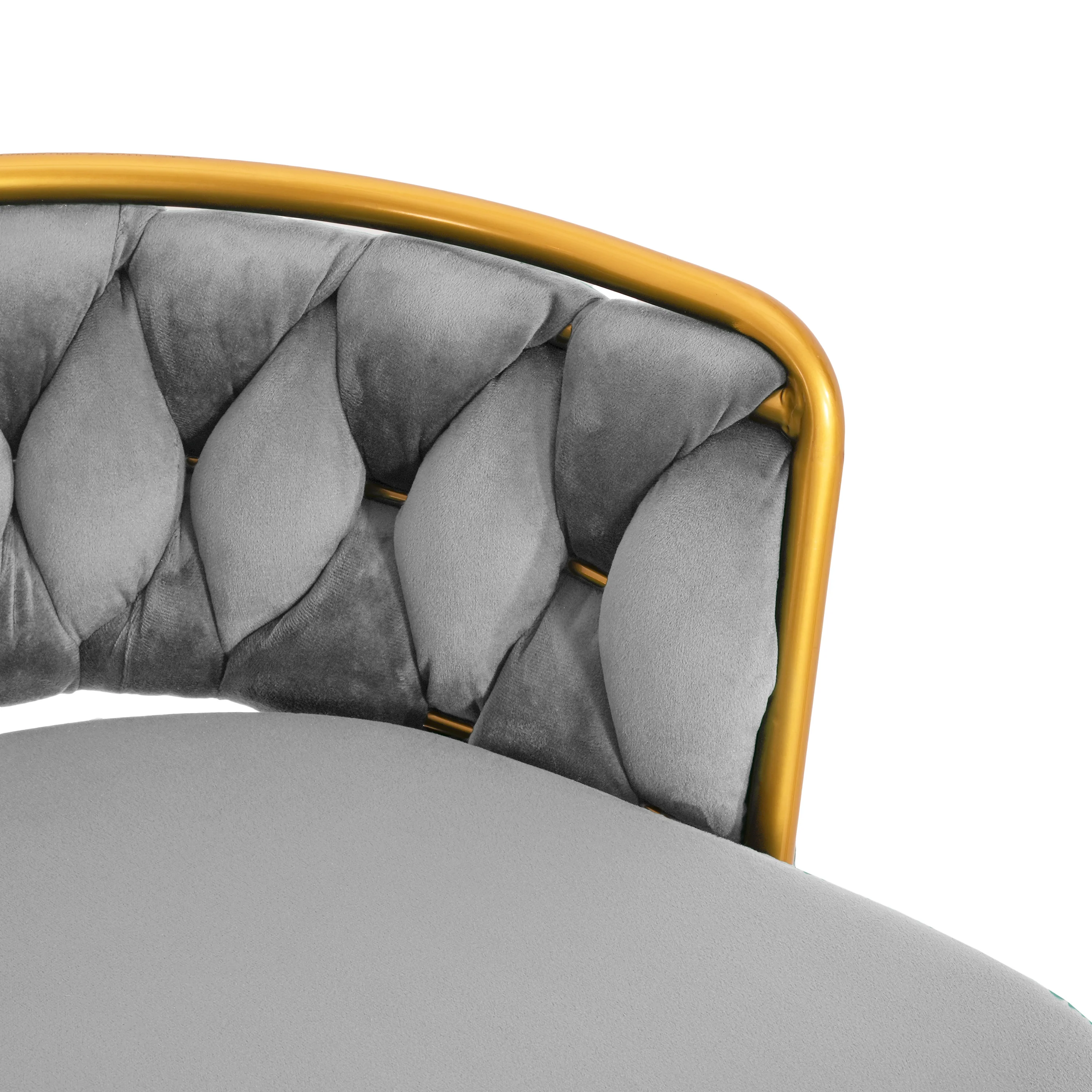 Flufy Modern Rubberwood Upholstered Dining Chairs - furnishings