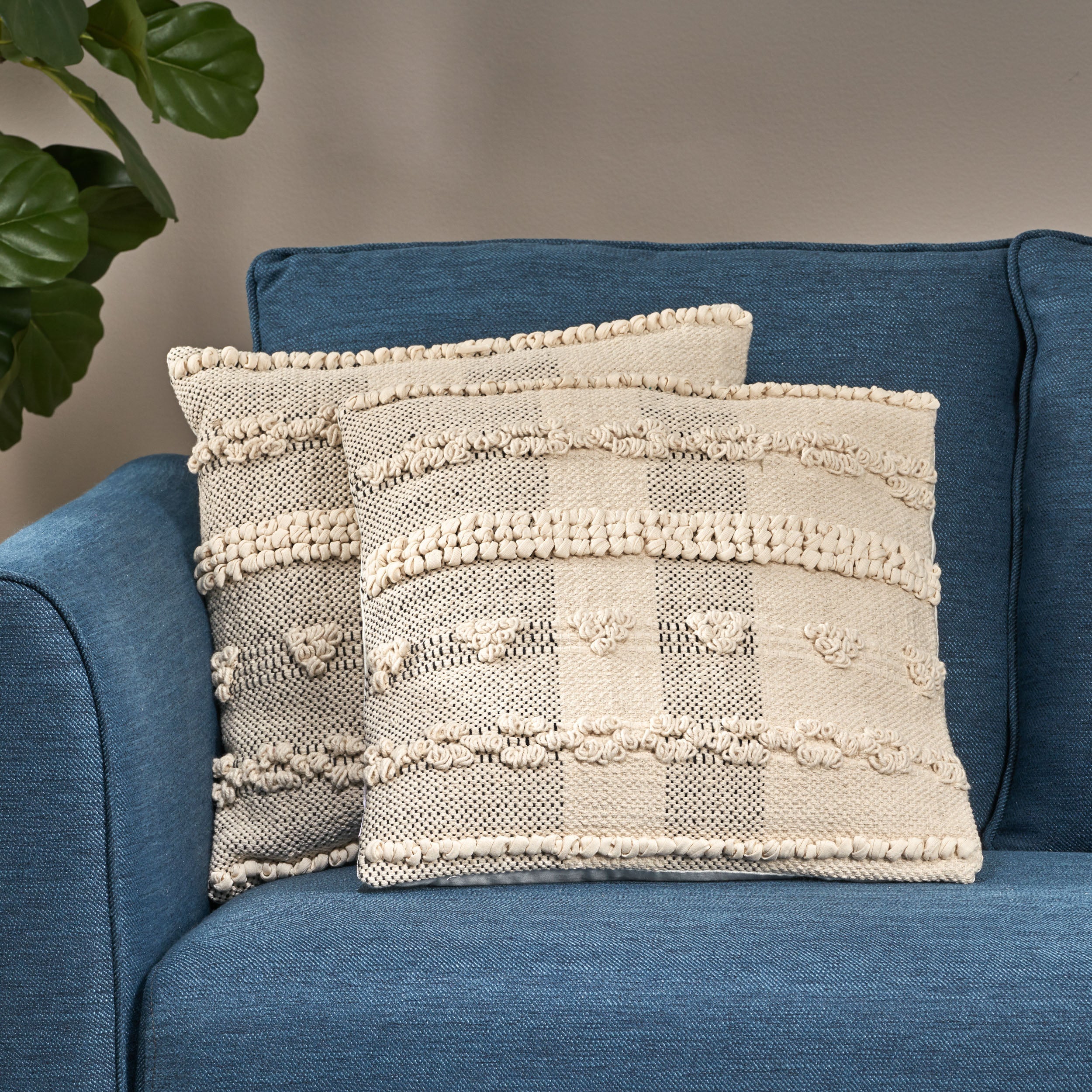 Stephanie Boho Cotton Pillow Cover (Set of 2) - furnishings
