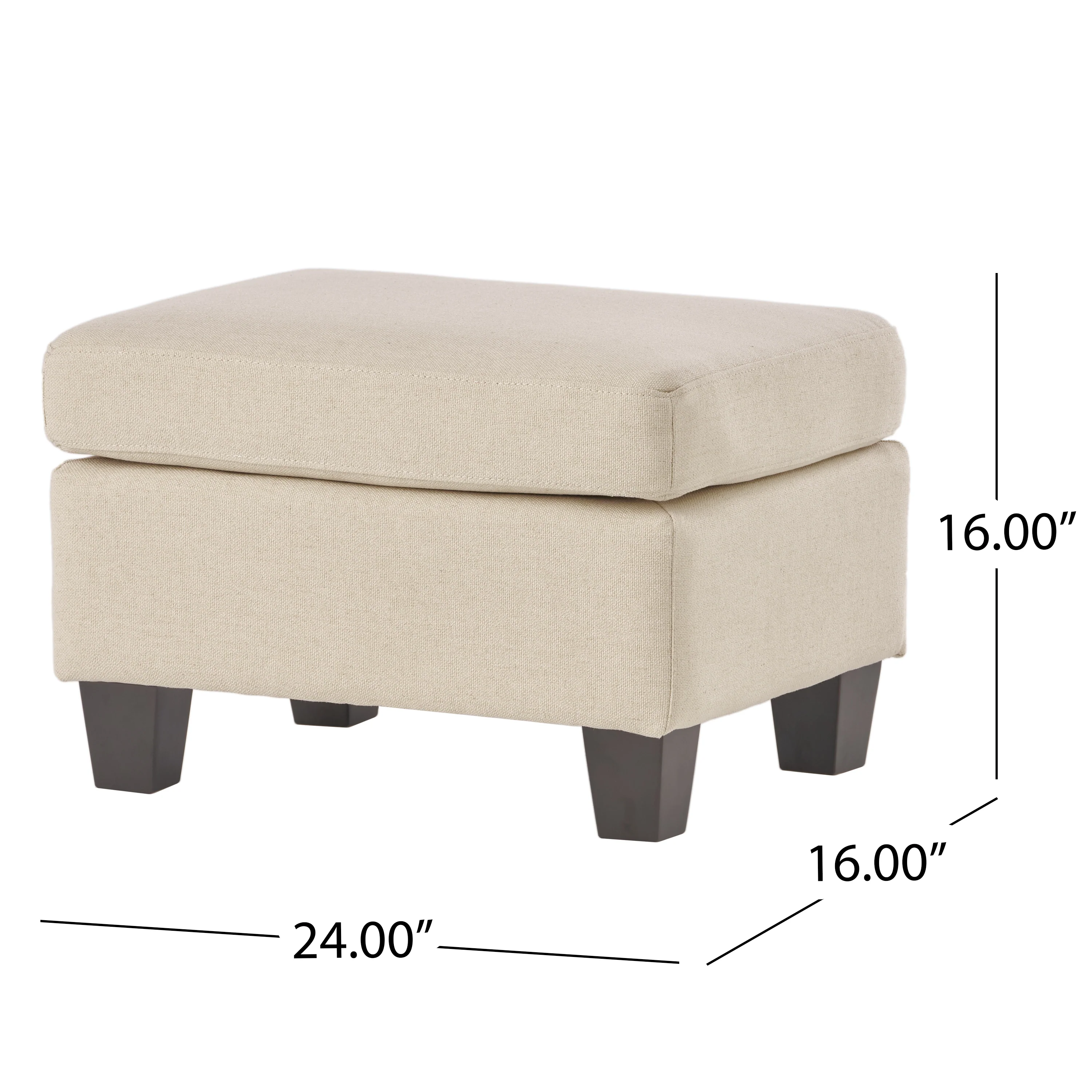 Christabel Fabric Ottoman Footstool - furnishings