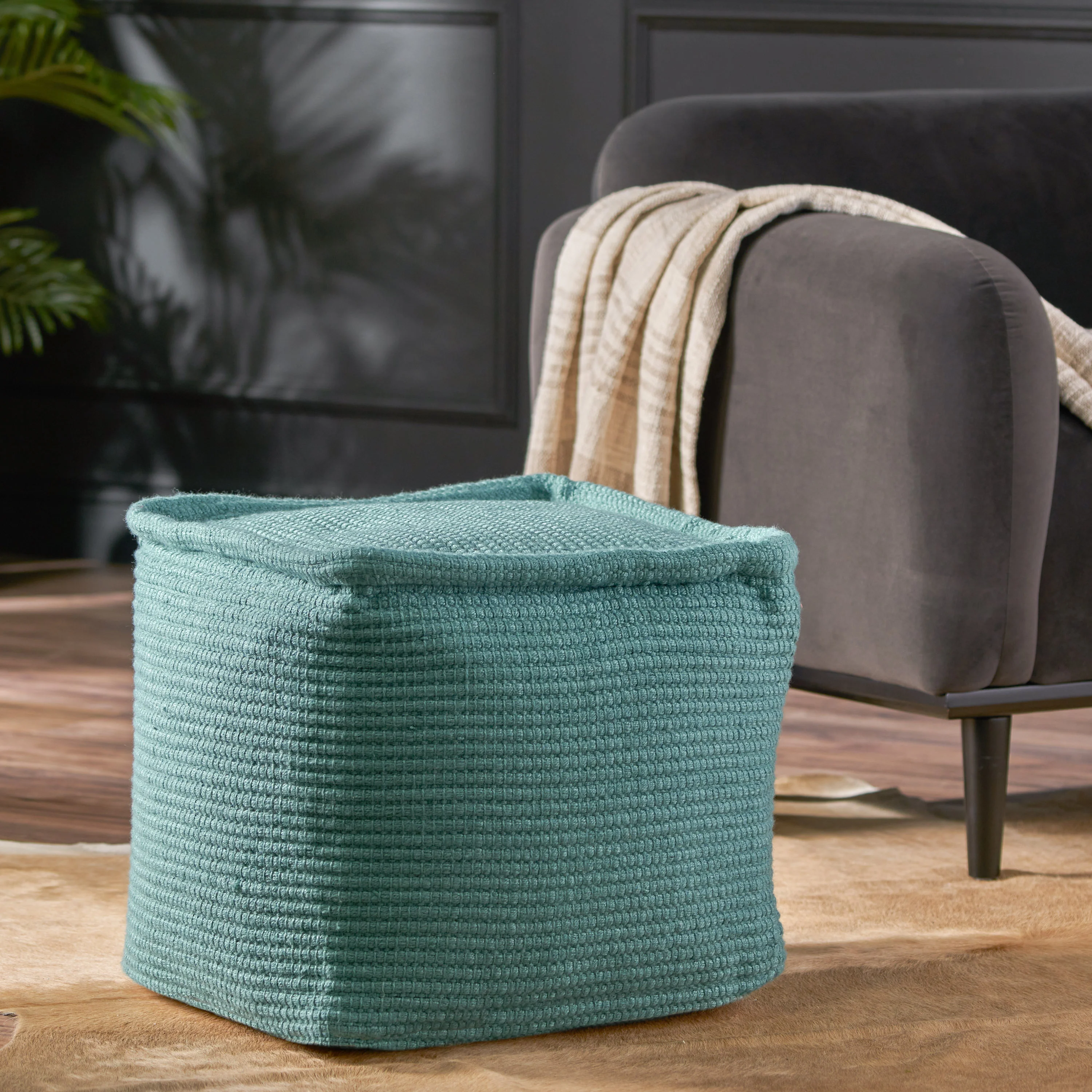 Calade Boho Yarn Pouf - furnishings