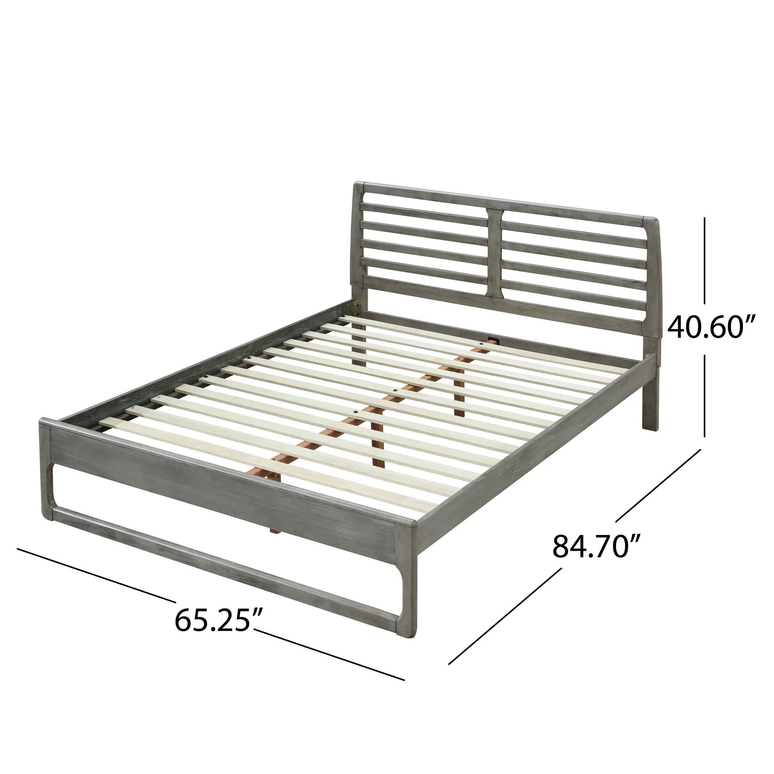 Naylan Transitional Wooden Queen Platform Bed - furnishings