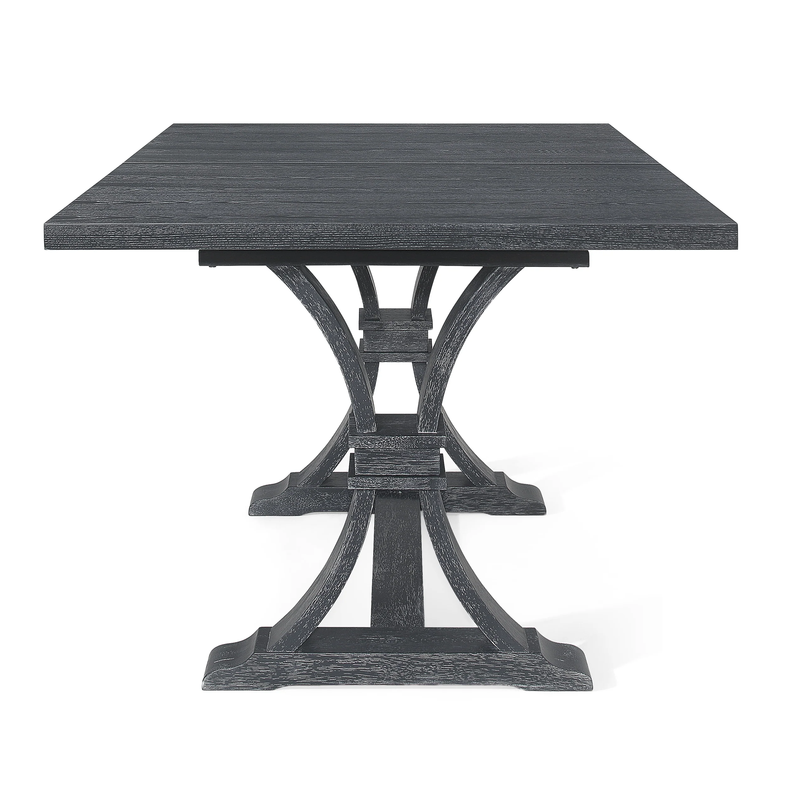 Luoma Rustic Wood Expandable Dining Table - furnishings
