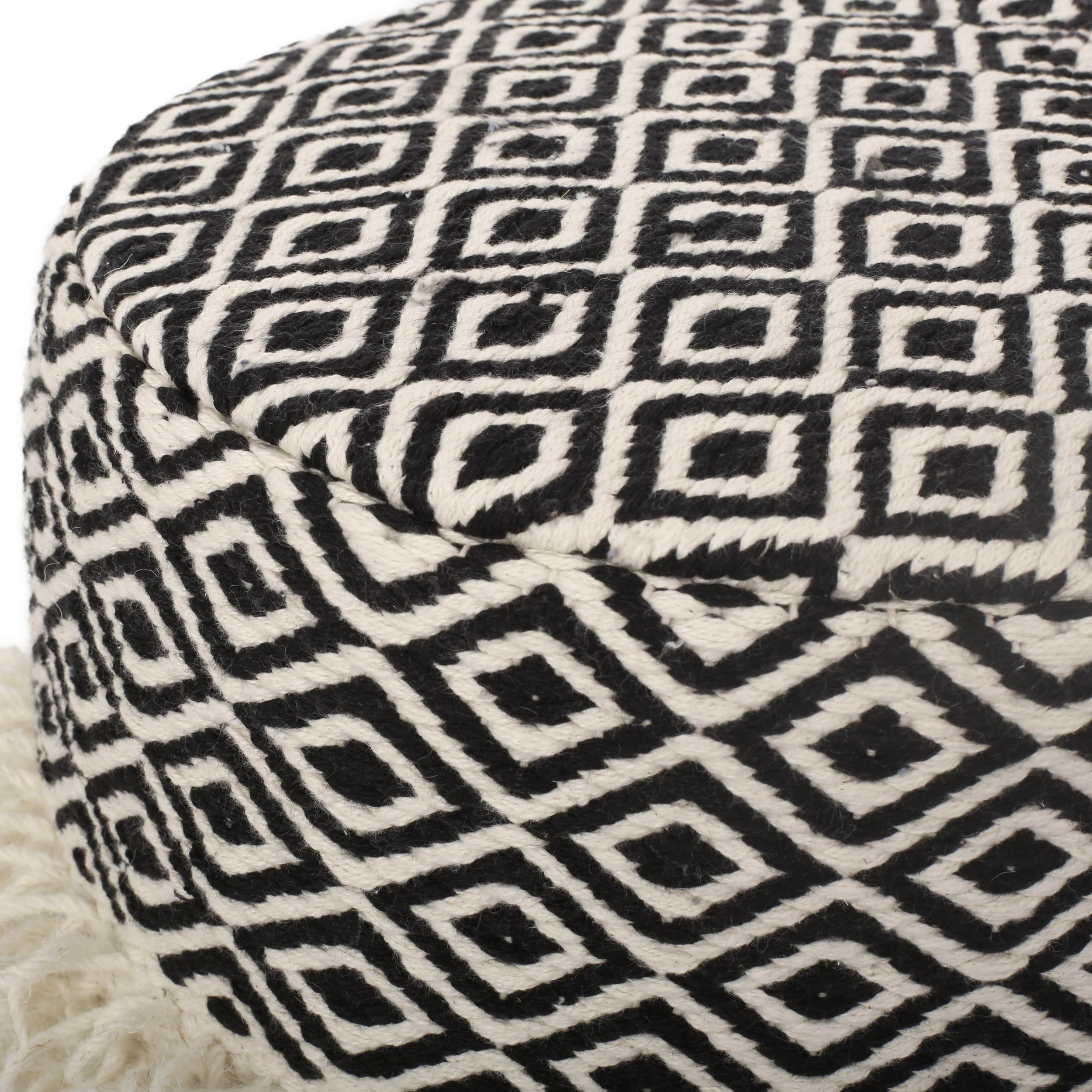 Stormy Handcrafted Boho Fabric Stool - furnishings