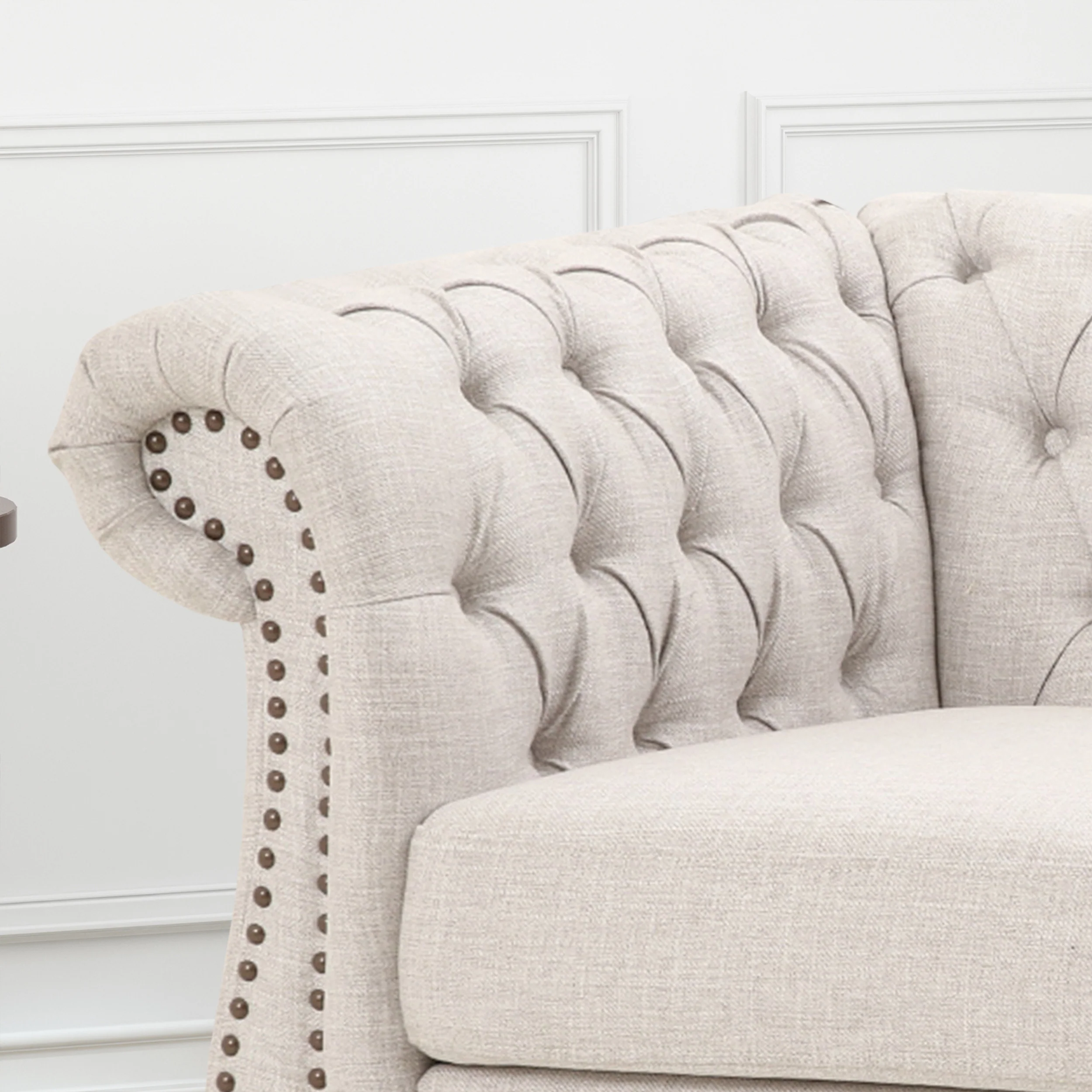Galilea Chesterfield Fabric Club Chair - furnishings
