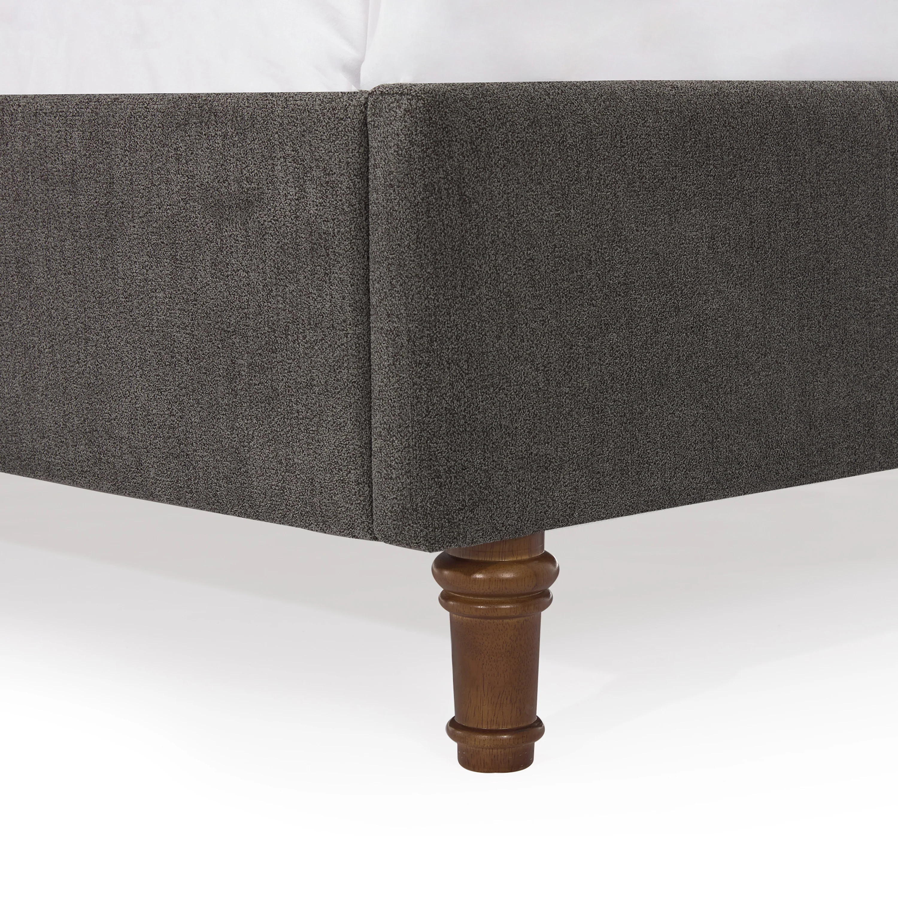 Bohdi Queen Indoor Upholstered Metal Tall Headboard Bed with Wingback - furnishings