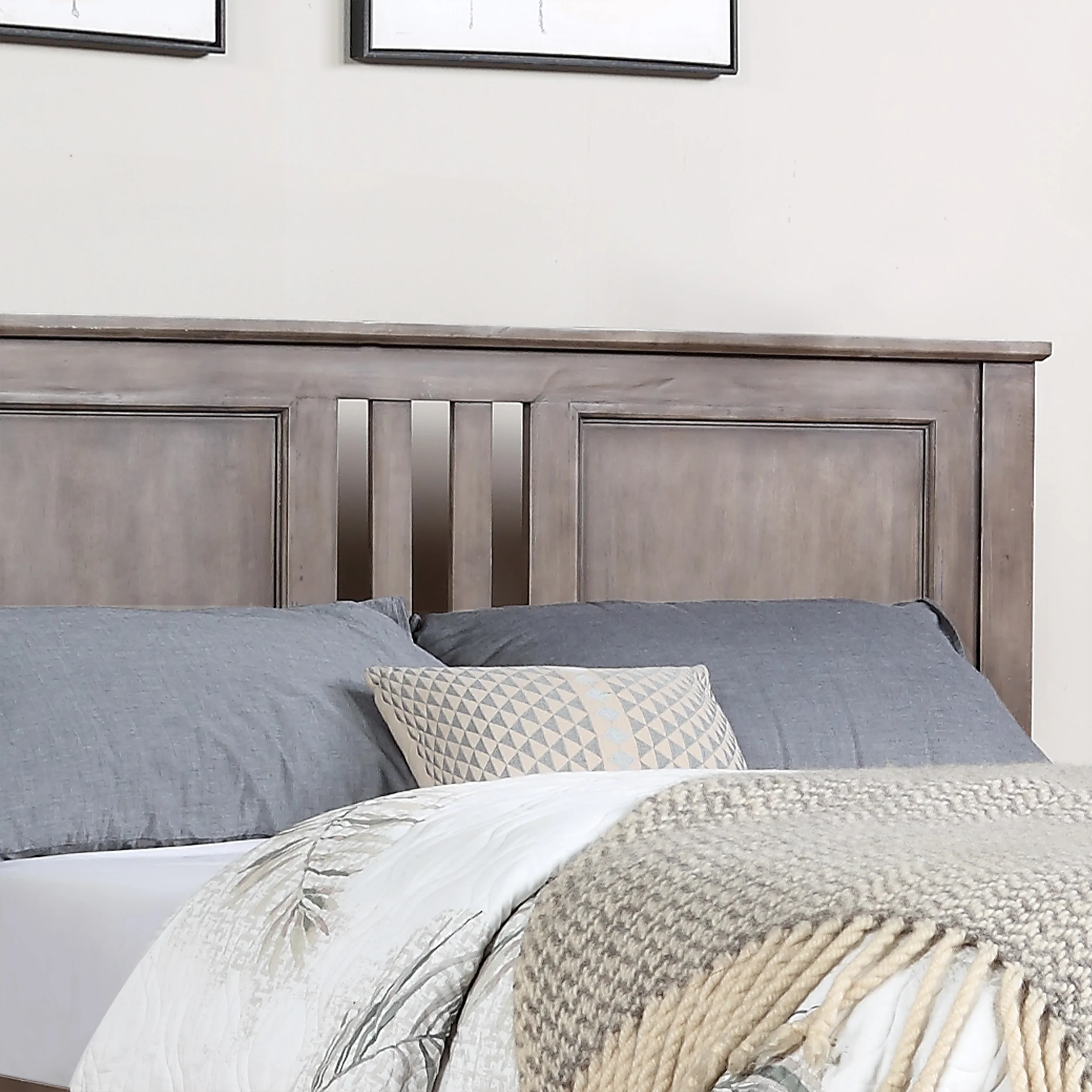 Kashtyn Modern Farmhouse Acacia Wood Queen Bed Platform - furnishings