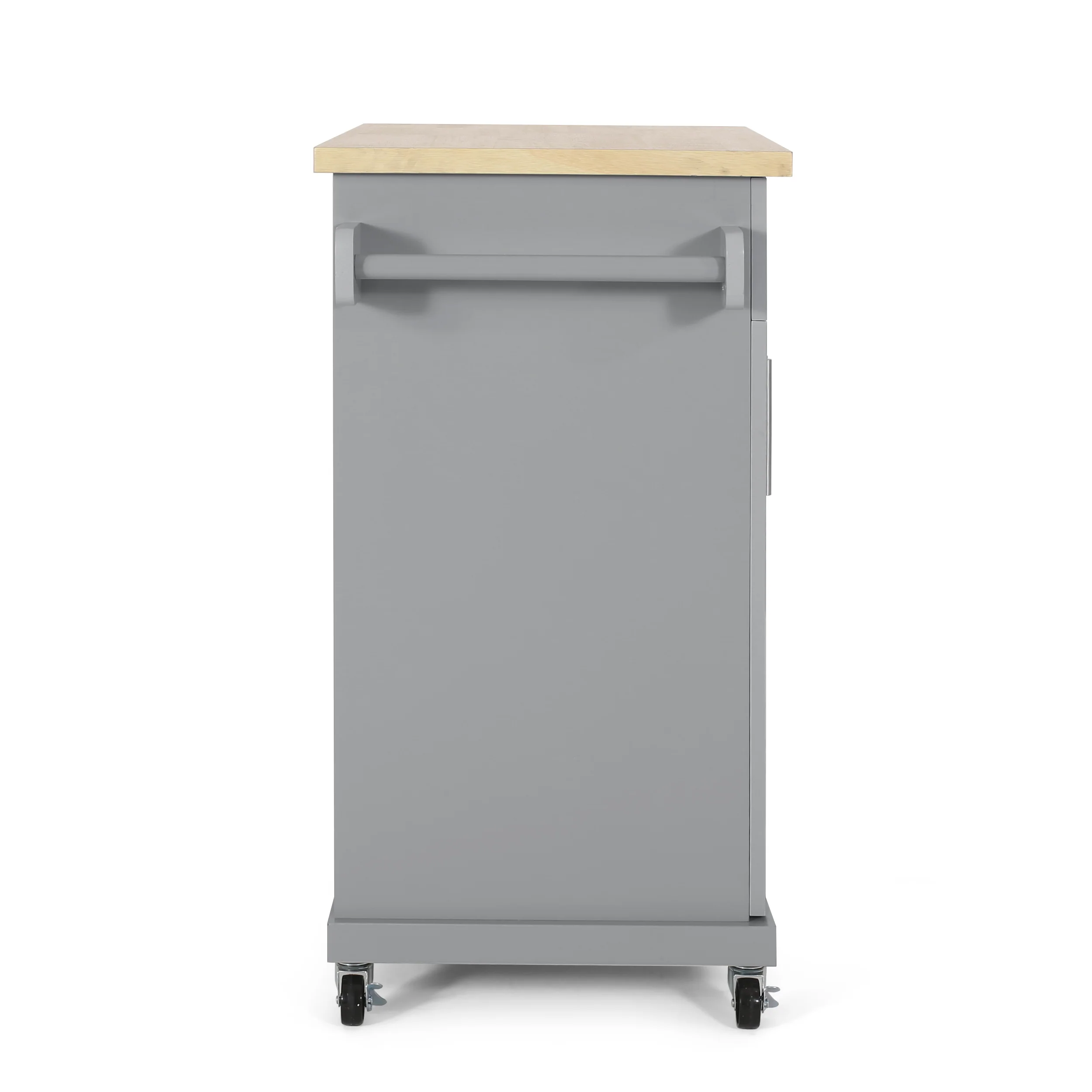 Negley Contemporary Kitchen Cart with Wheels - furnishings