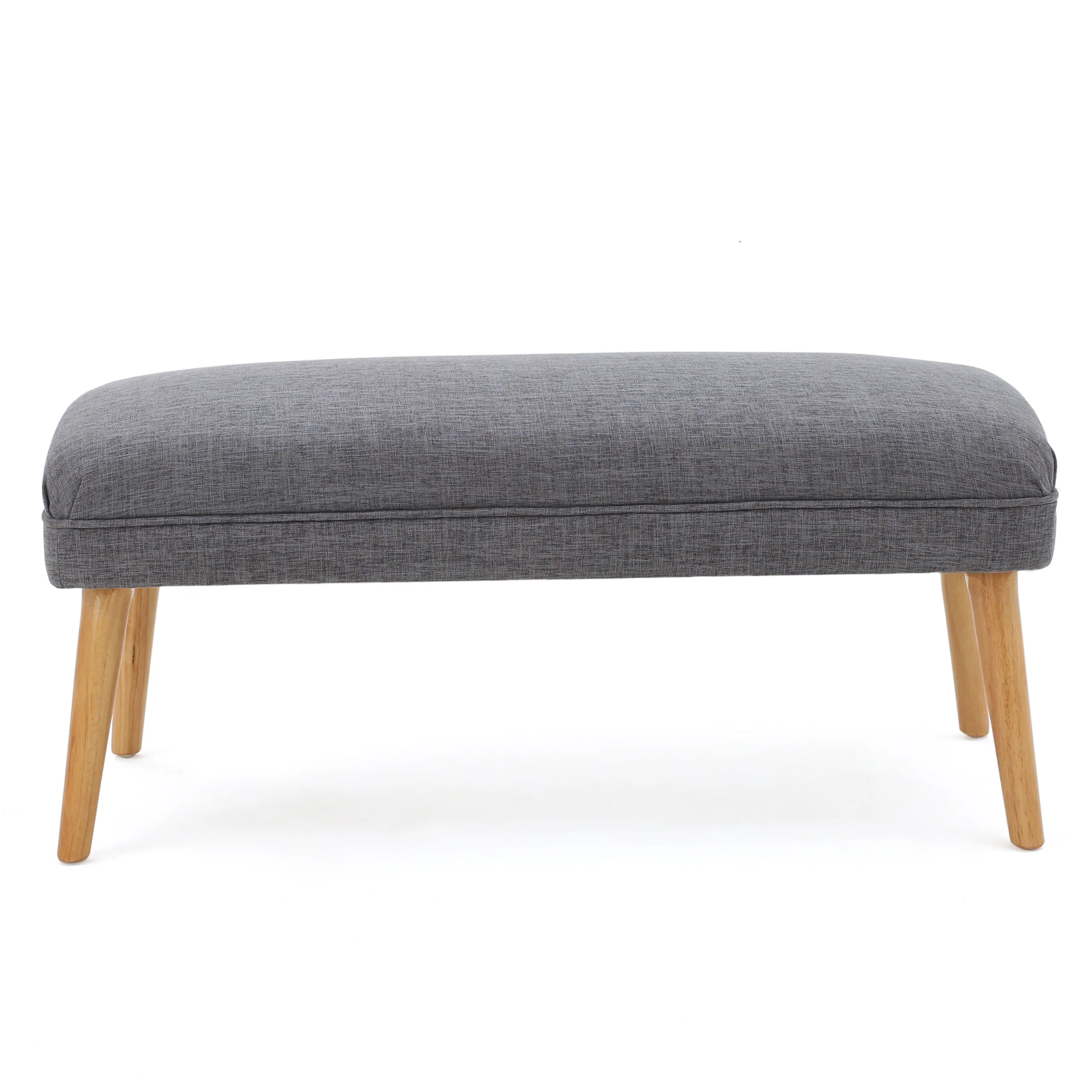 Dumont Mid Century Modern Fabric Ottoman Bench - furnishings