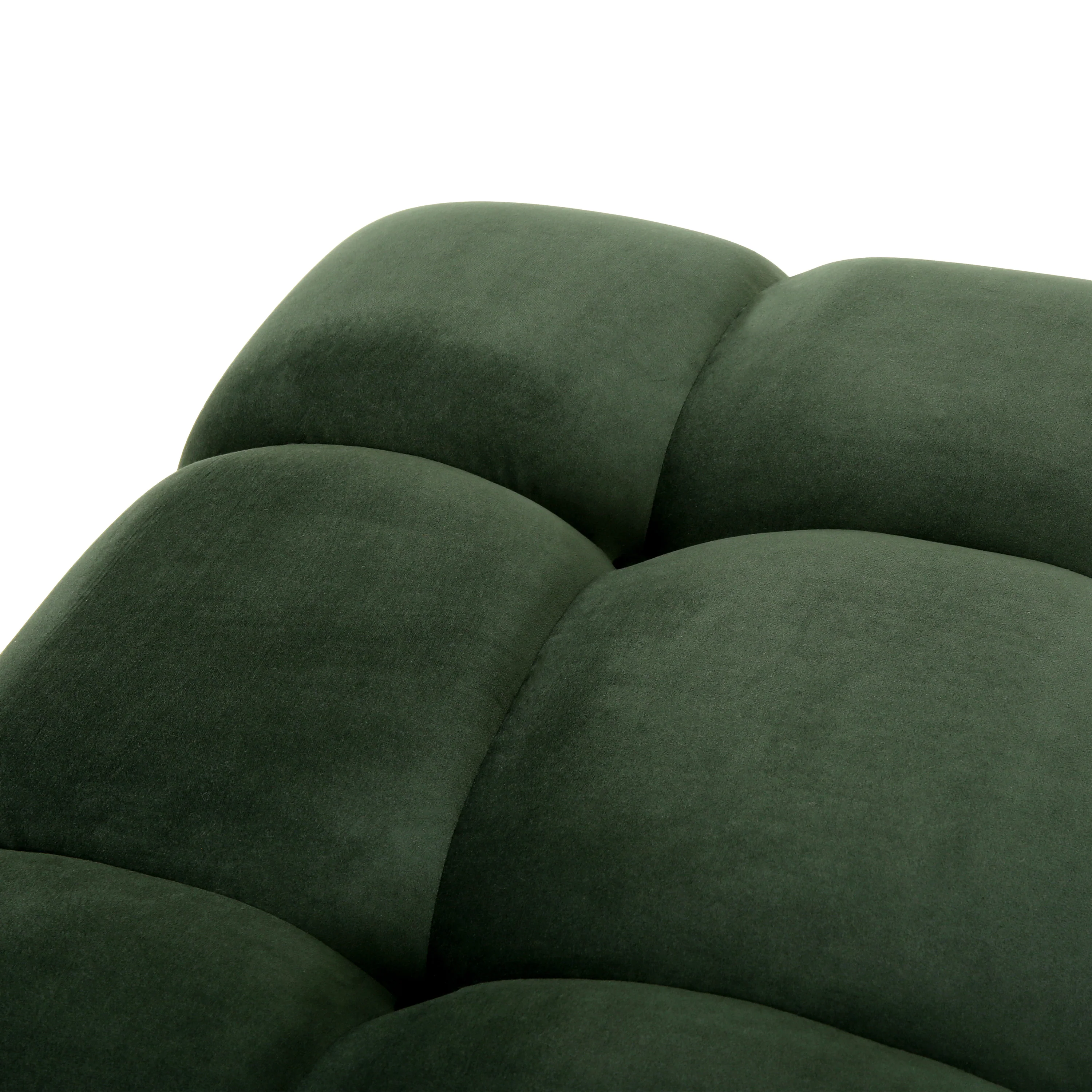 Kildare Velvet Tufted Ottoman - furnishings