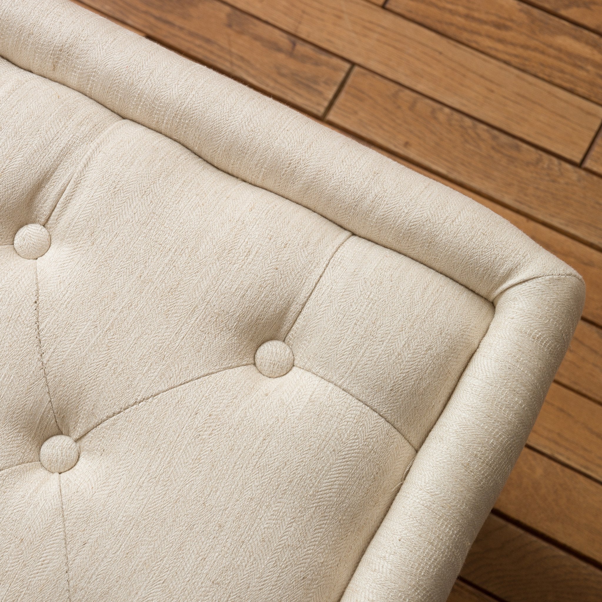 Logan Linen Storage Ottoman Bench - furnishings