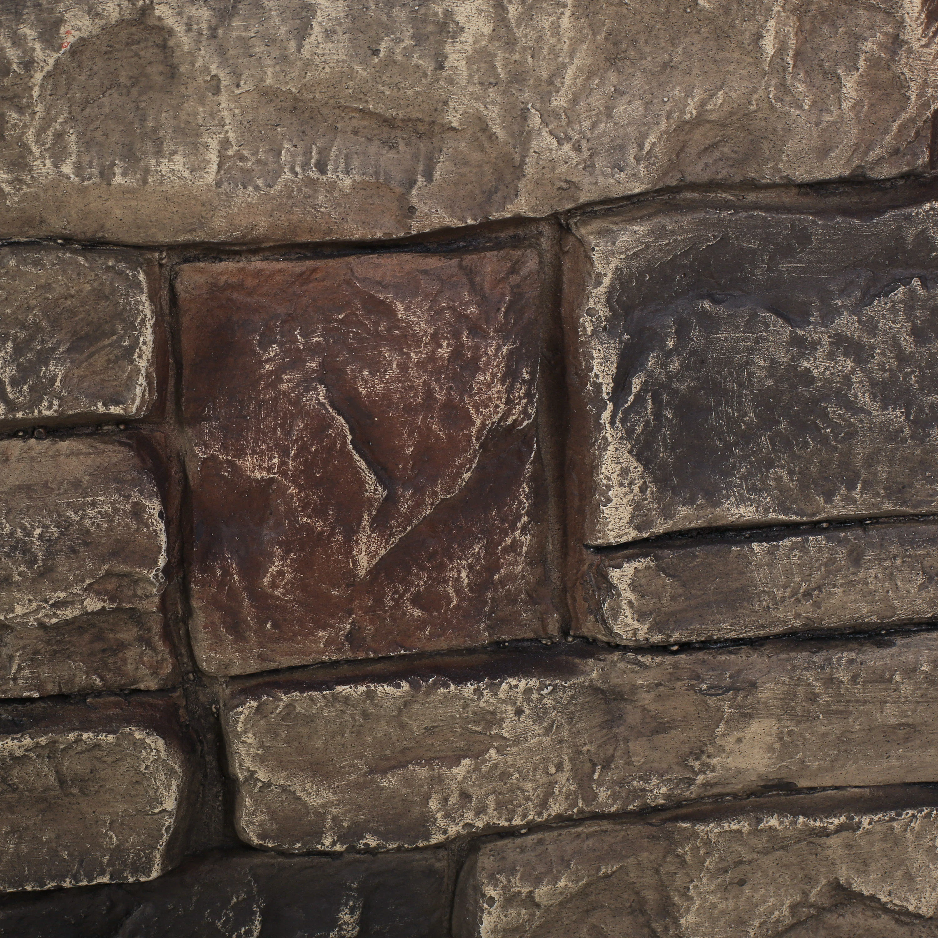 Troy Outdoor 40,000 BTU Lightweight Concrete Octagonal Fire Pit (No Tank Holder), Stone Finish - furnishings