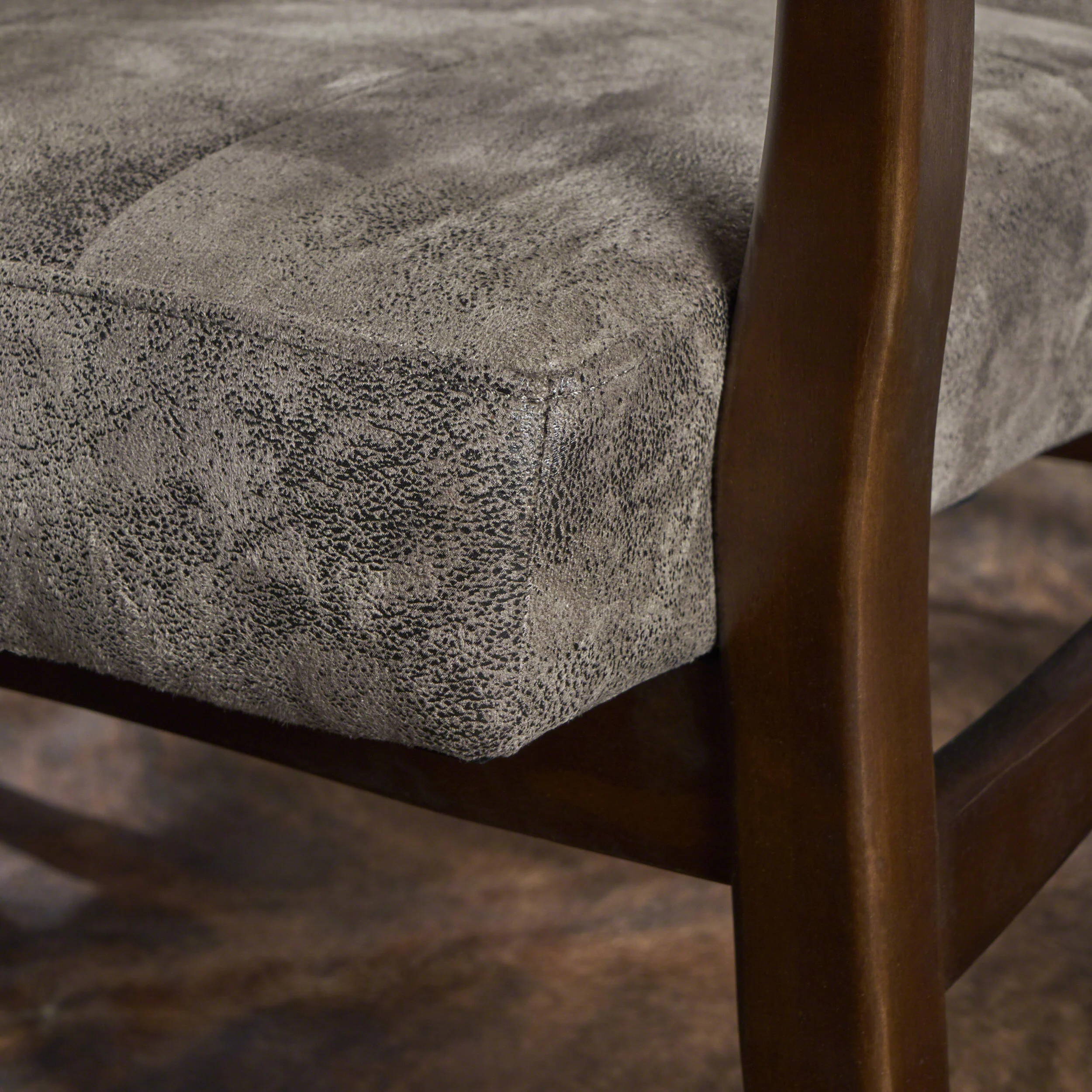 Callisto Mid Century Modern Microfiber Club Chair - furnishings