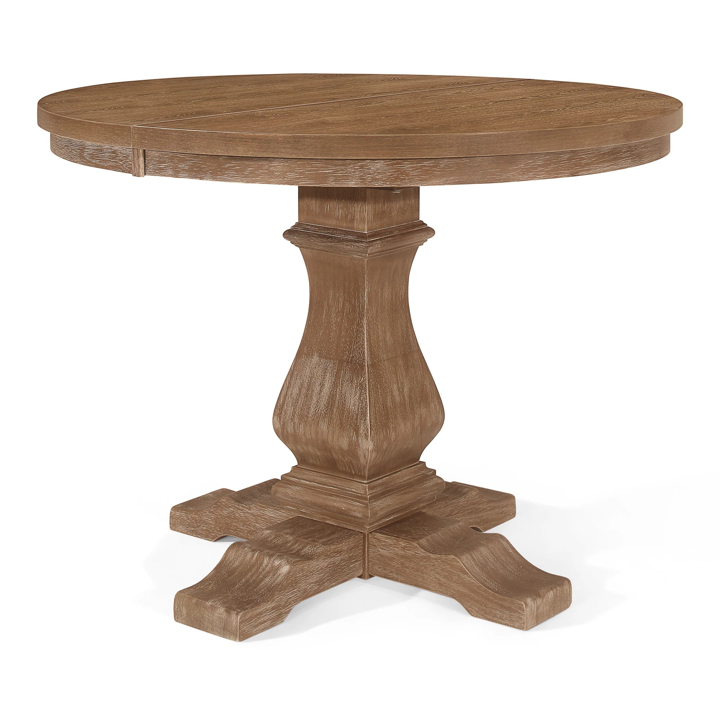 Carrick Rustic Wood Expandable Oval Dining Table - furnishings