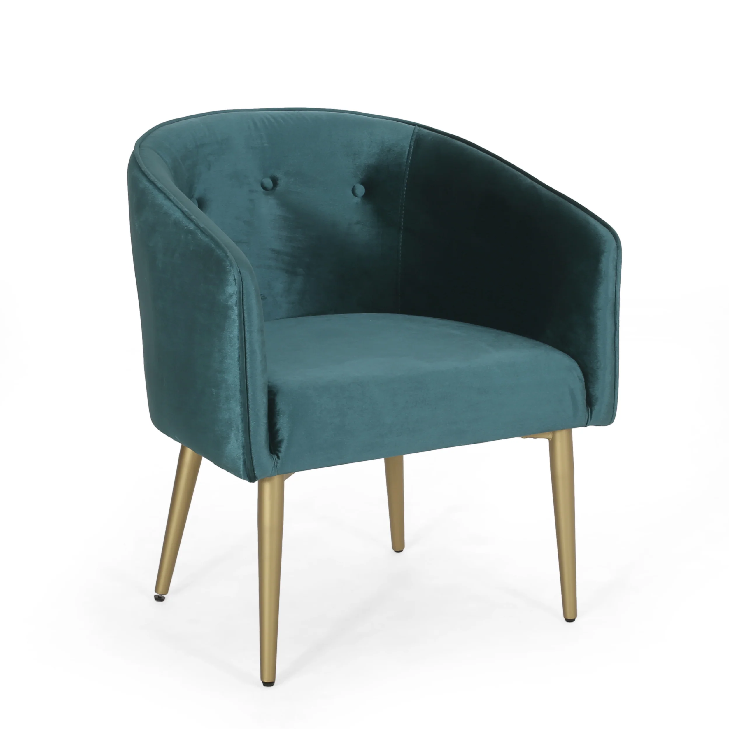 Malinta Modern Glam Tufted Velvet Dining Chair - furnishings